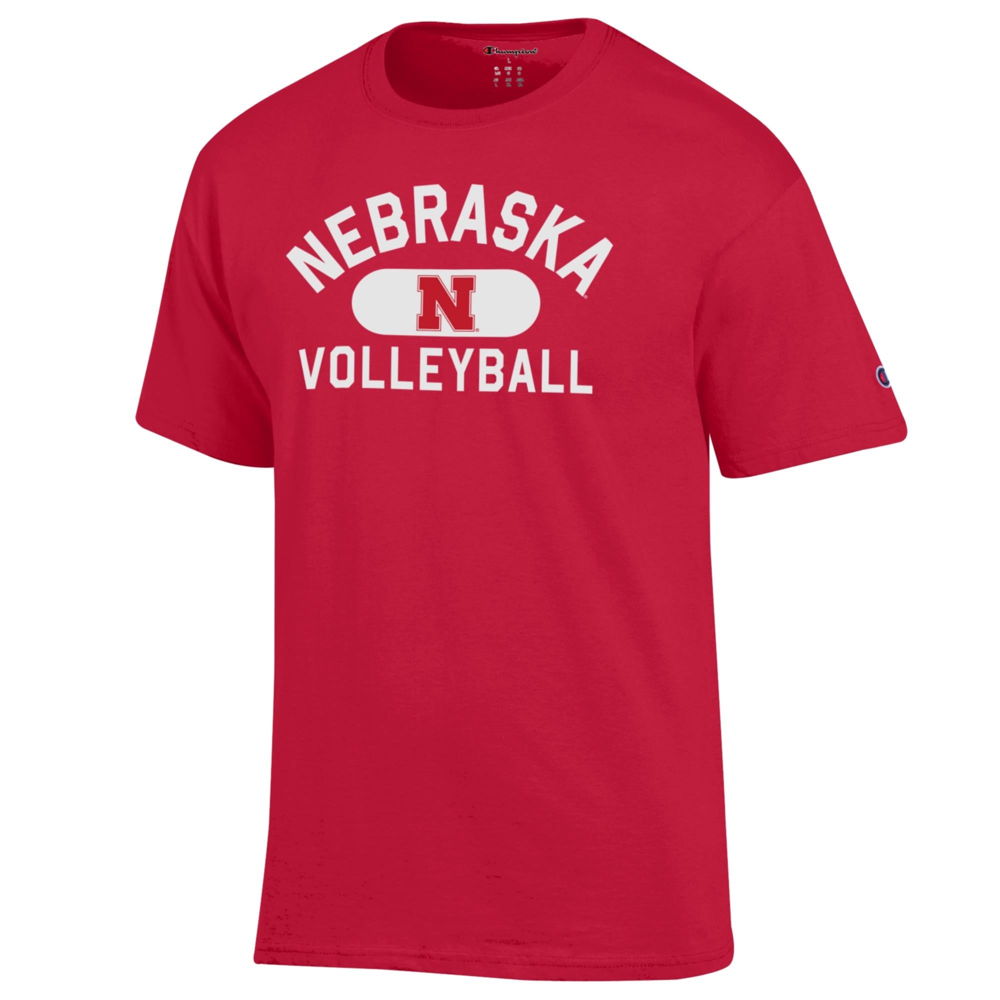 Red Nebraska N Volleyball Tee - Nebraska Cornhuskers