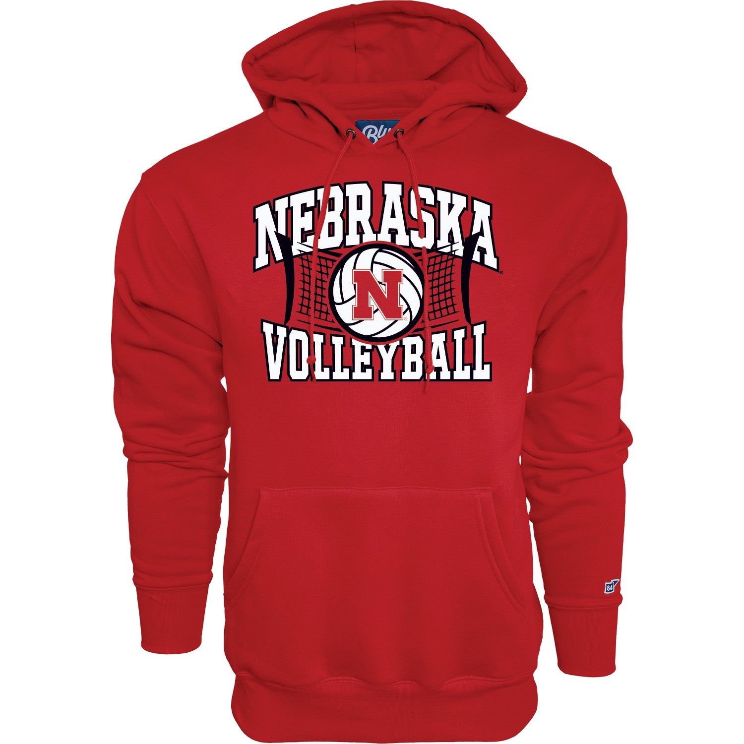 Red Net Margin Volleyball Hoodie - Nebraska Cornhuskers