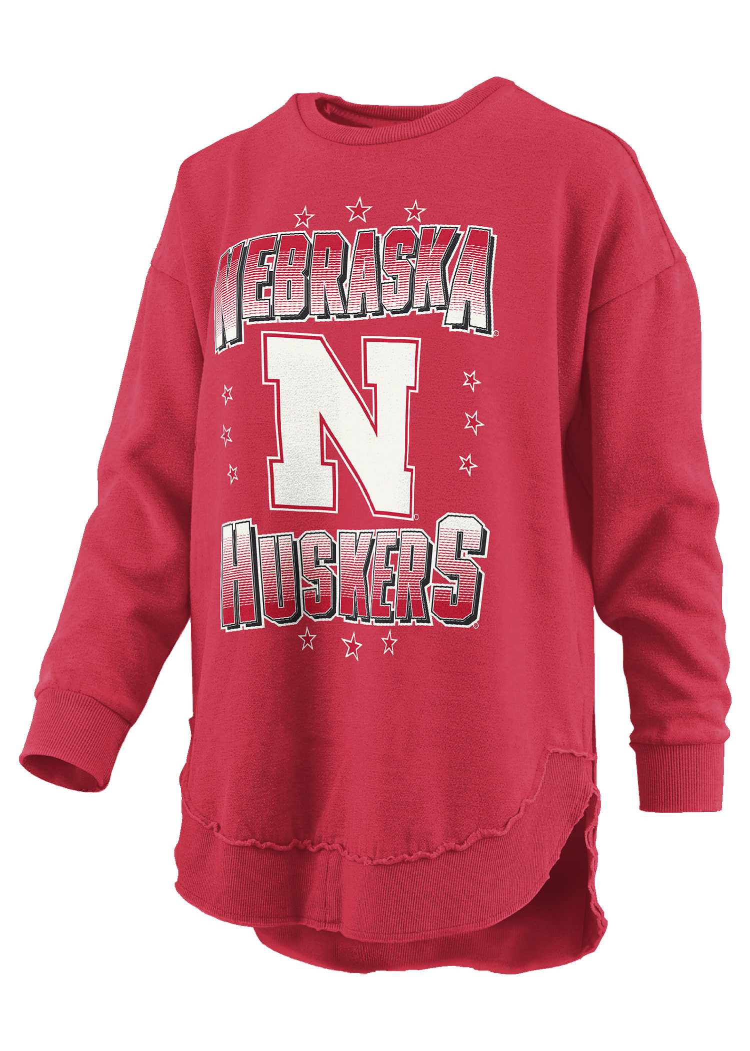 Red Palmer Women's Long Sleeve Tee - Nebraska Cornhuskers