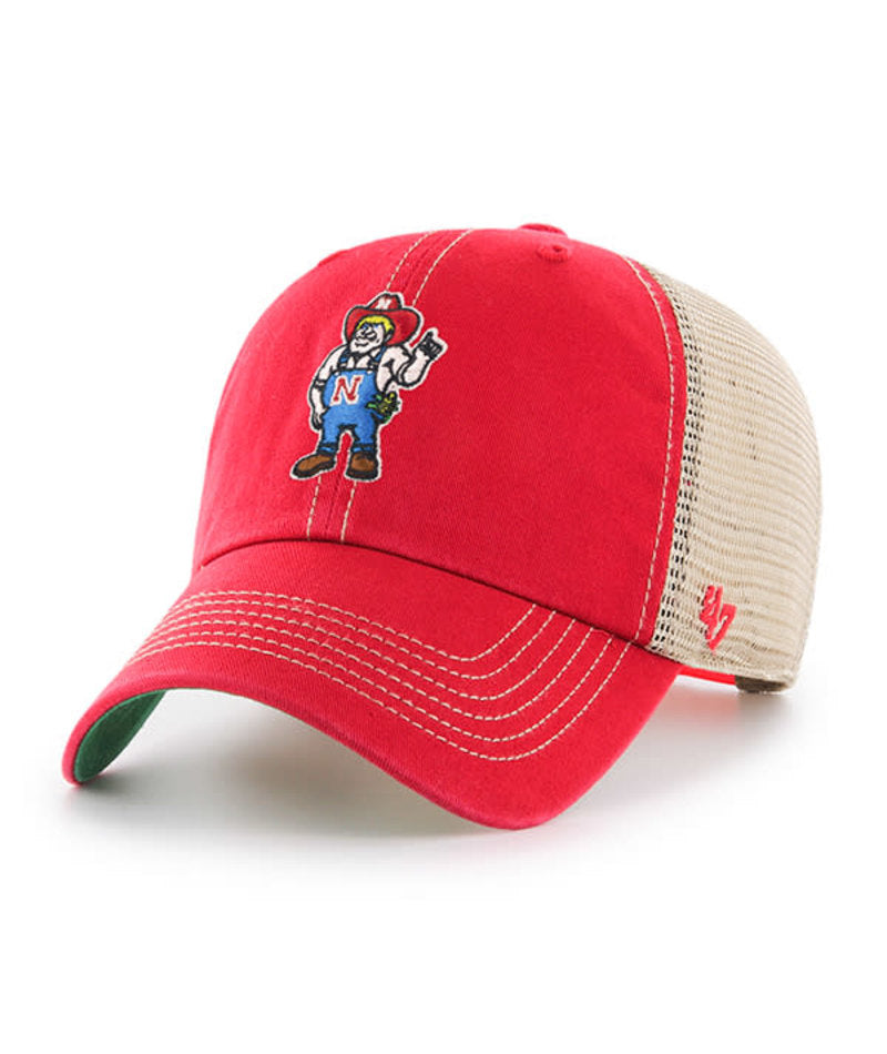 Red Trawler '47 Clean Up Hat, Curved Bill, Snapback - Nebraska Cornhuskers