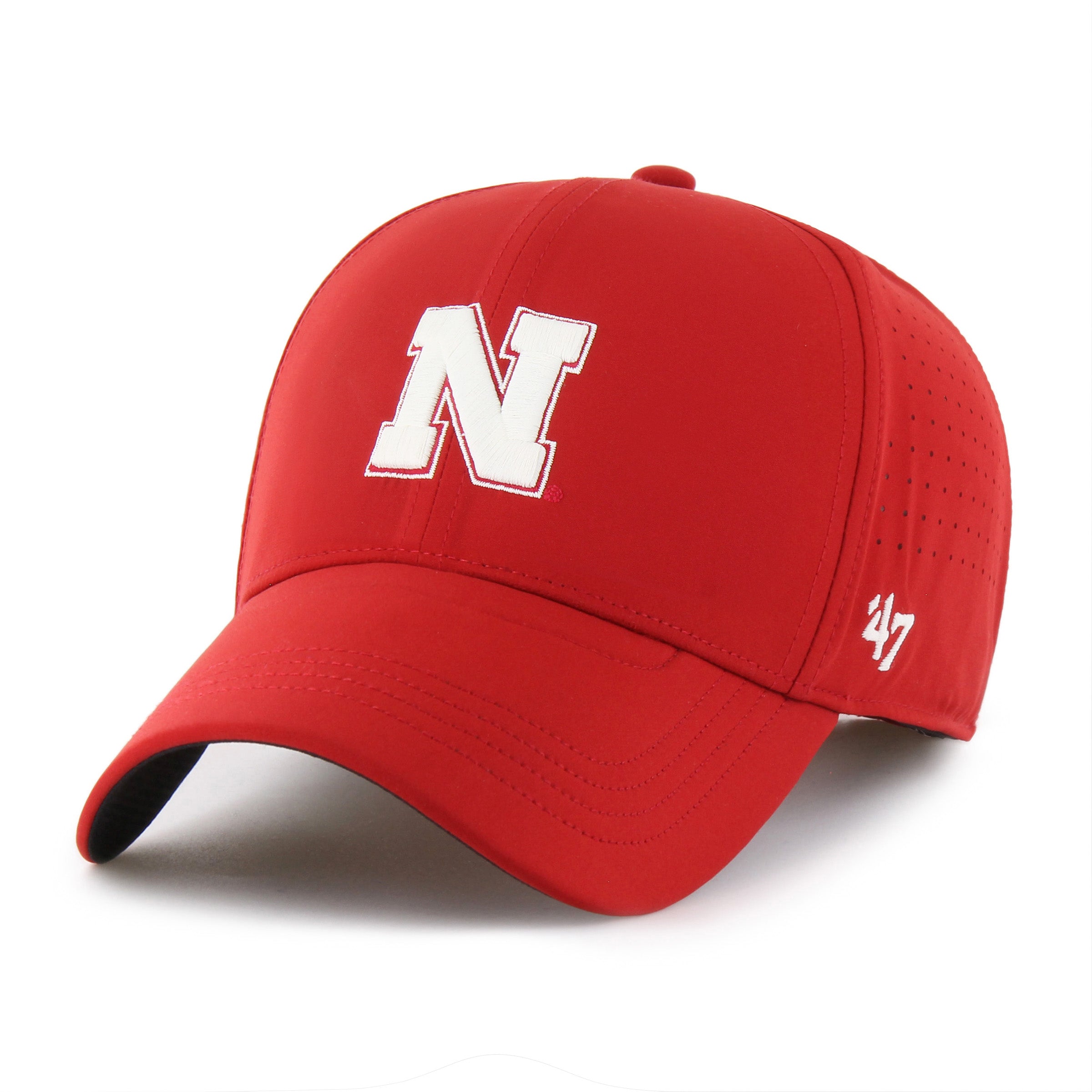 Red Vent '47 Mvp Hat, Curved Bill, Velcro - Nebraska Cornhuskers
