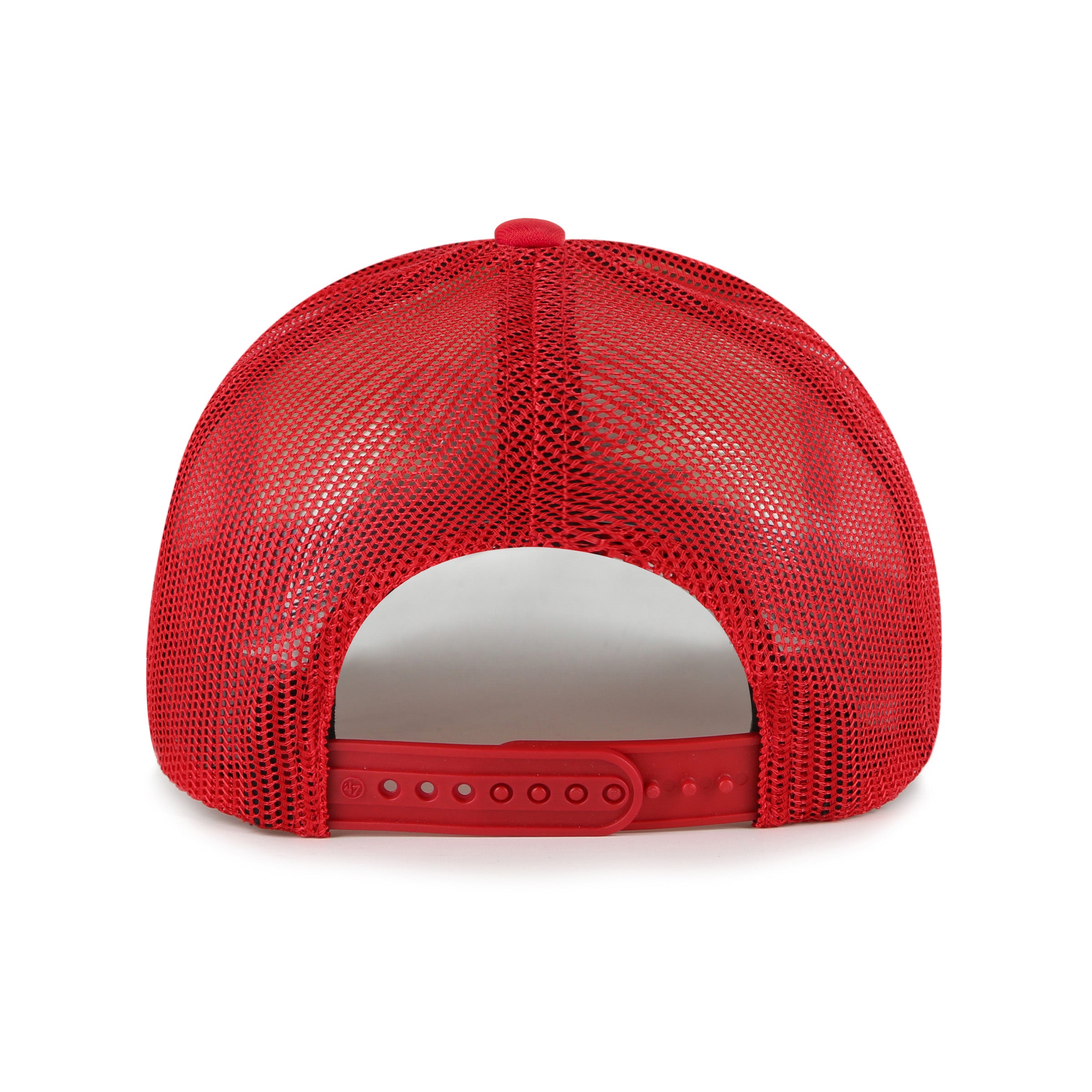 Red #1 Mascot Mania '47 Trucker Hat, Curved Bill, Snapback - Nebraska Cornhuskers