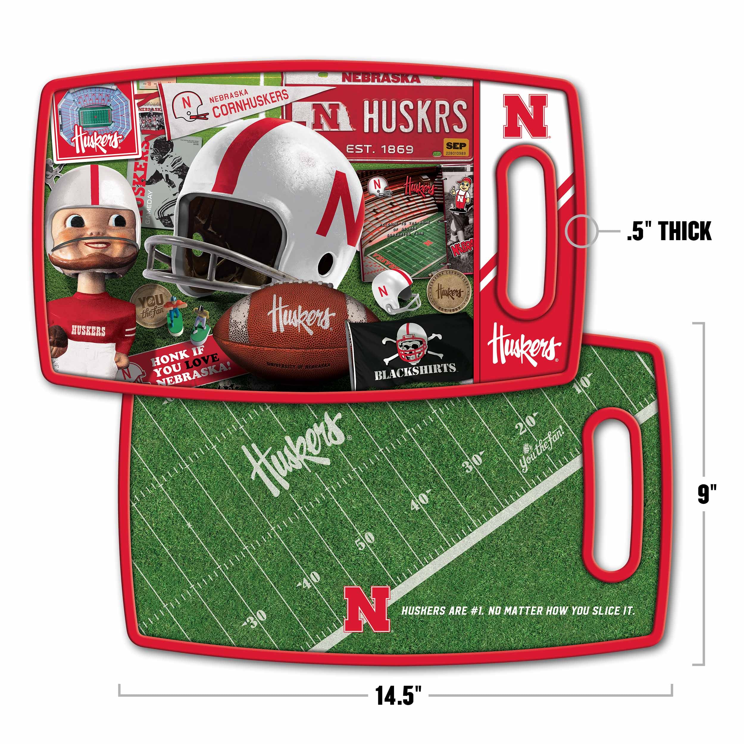 Retro Series Cutting Board - Nebraska Cornhuskers