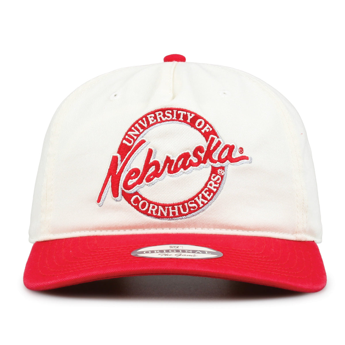 Retro Univ of Nebraska Osborne Hat, Pre-Curved Bill, Snapback - Nebraska Cornhuskers