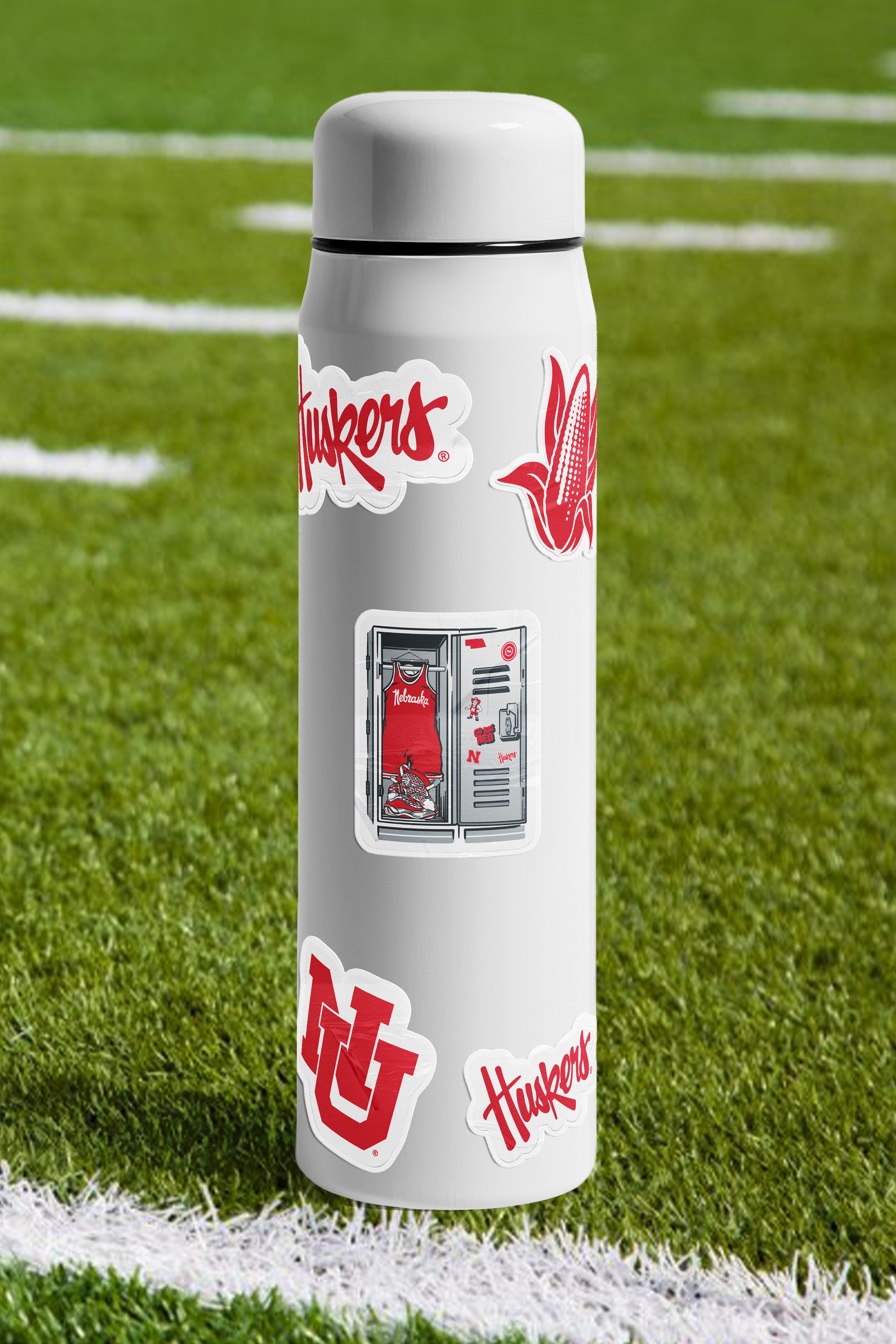 Rugged Wrestling Locker Sticker - Medium - Nebraska Cornhuskers