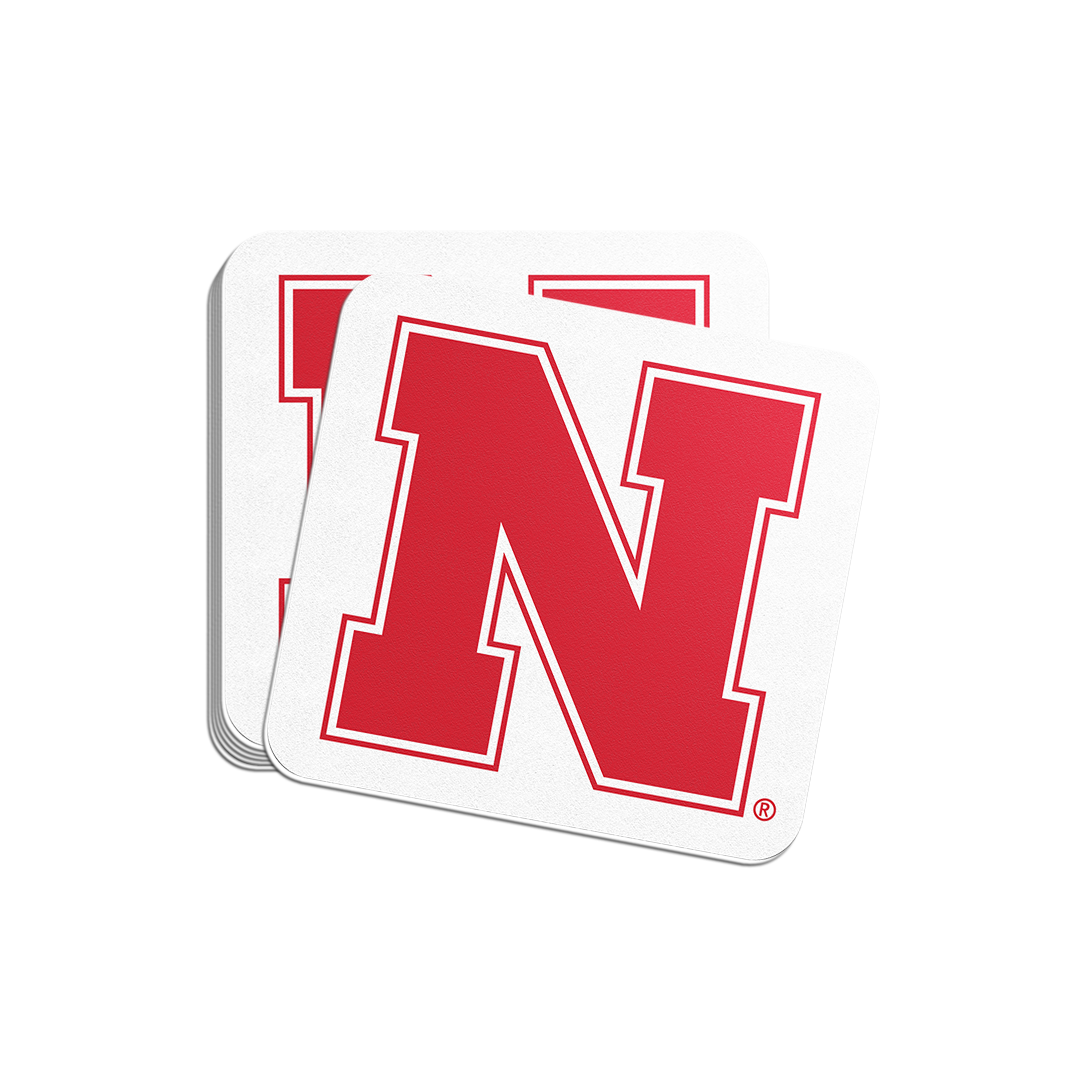 Rugged Iron N Sticker - Medium - Nebraska Cornhuskers