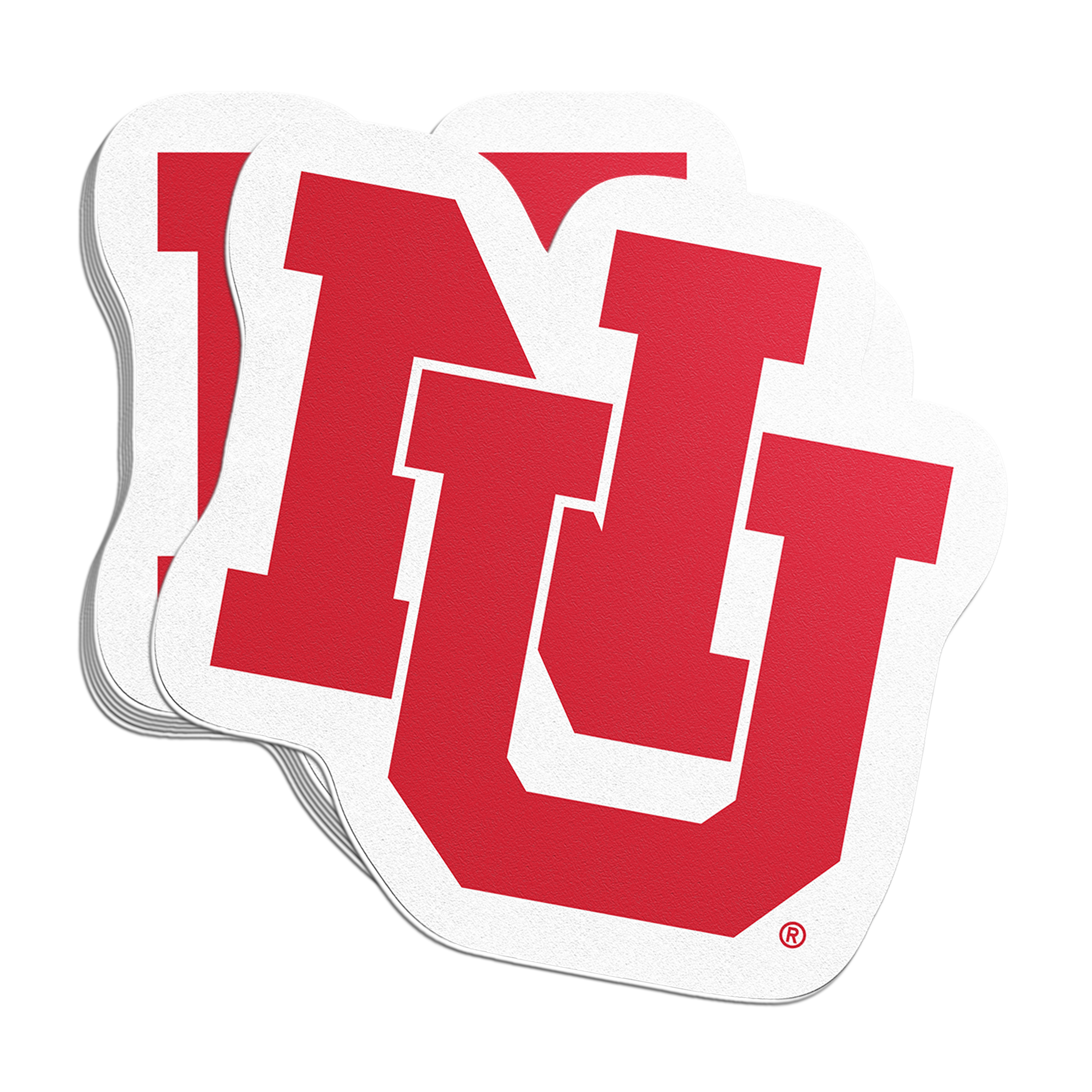 Rugged NU Sticker - Large - Nebraska Cornhuskers