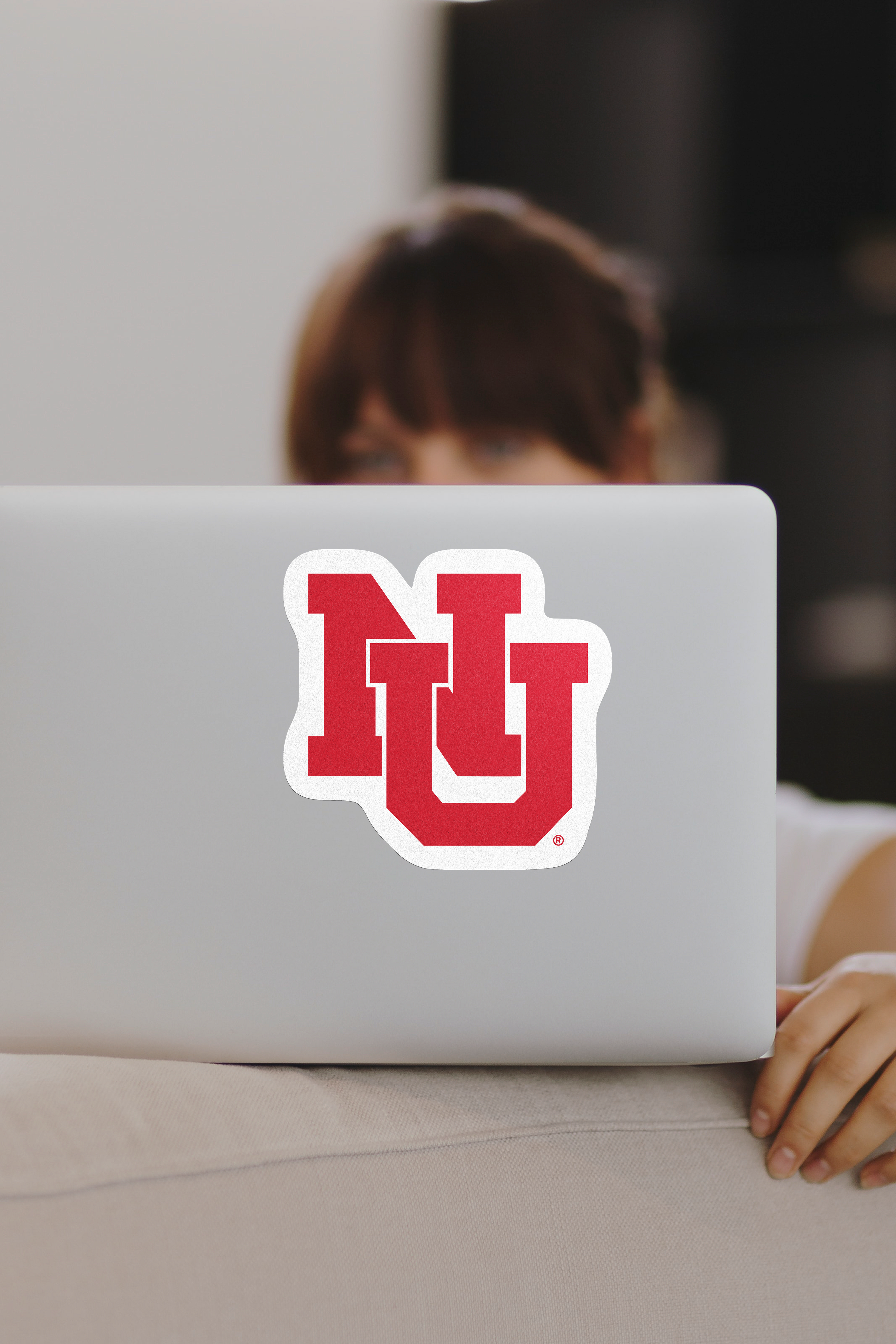 Rugged NU Sticker - Large - Nebraska Cornhuskers