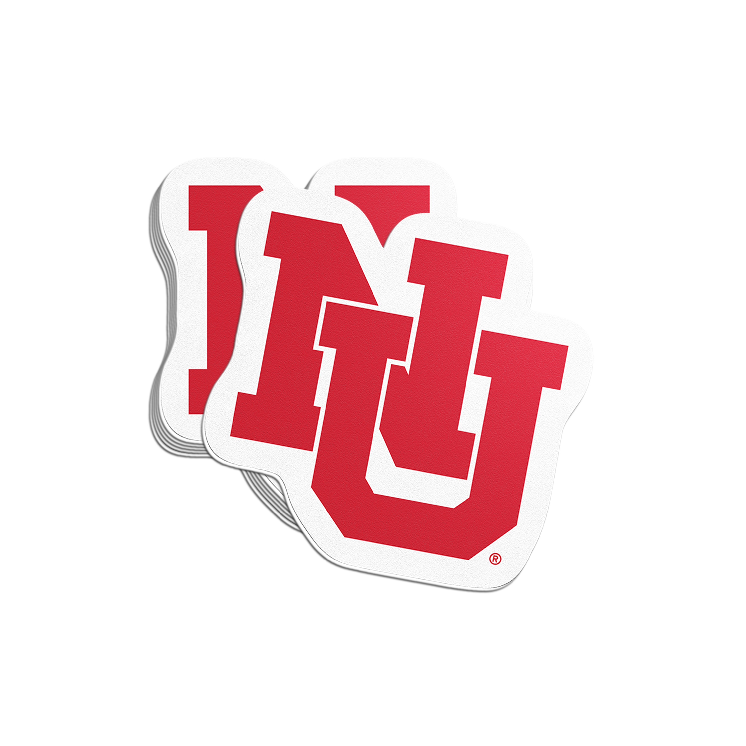 Rugged NU Sticker - Medium - Nebraska Cornhuskers