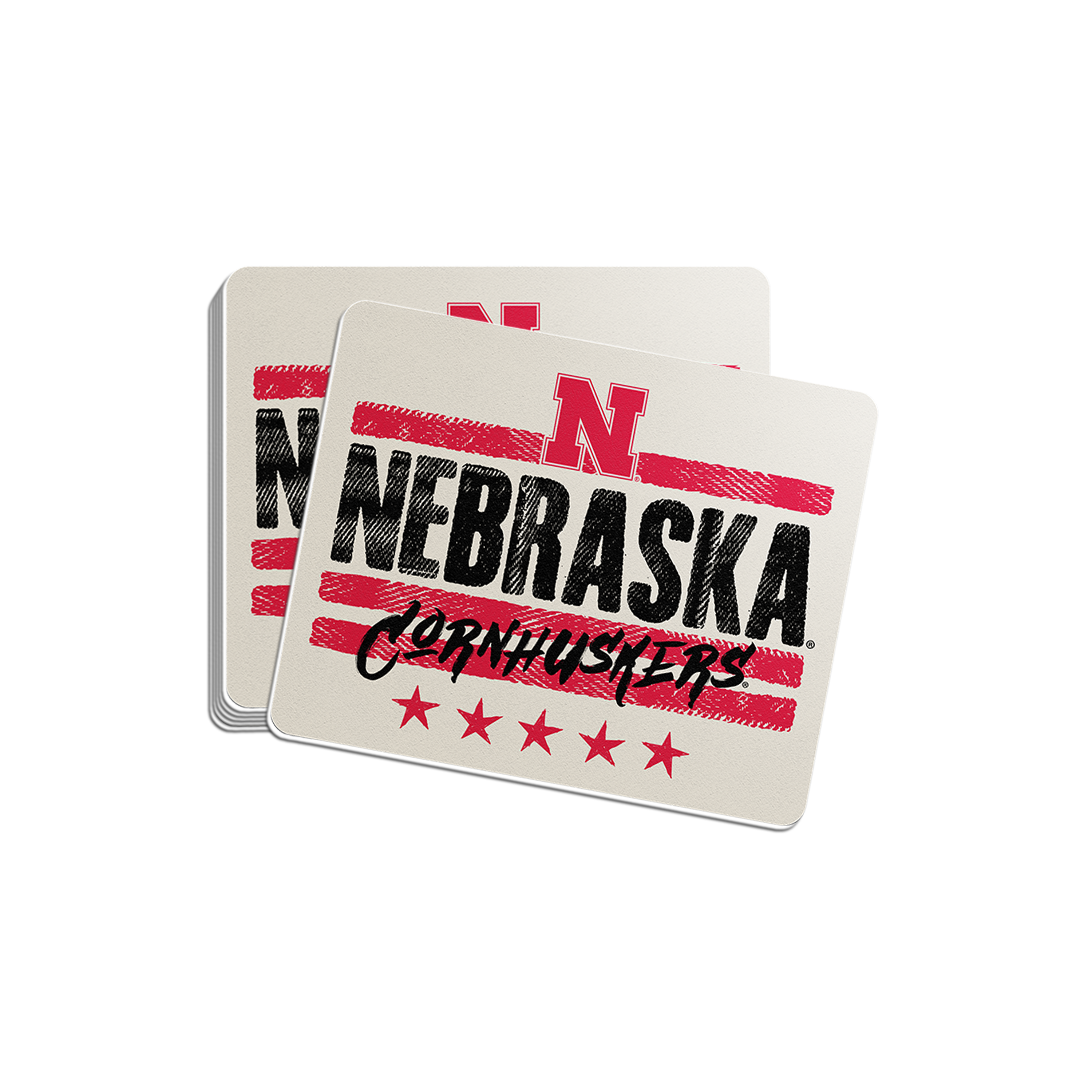 Rugged Tactical Sticker - Medium - Nebraska Cornhuskers