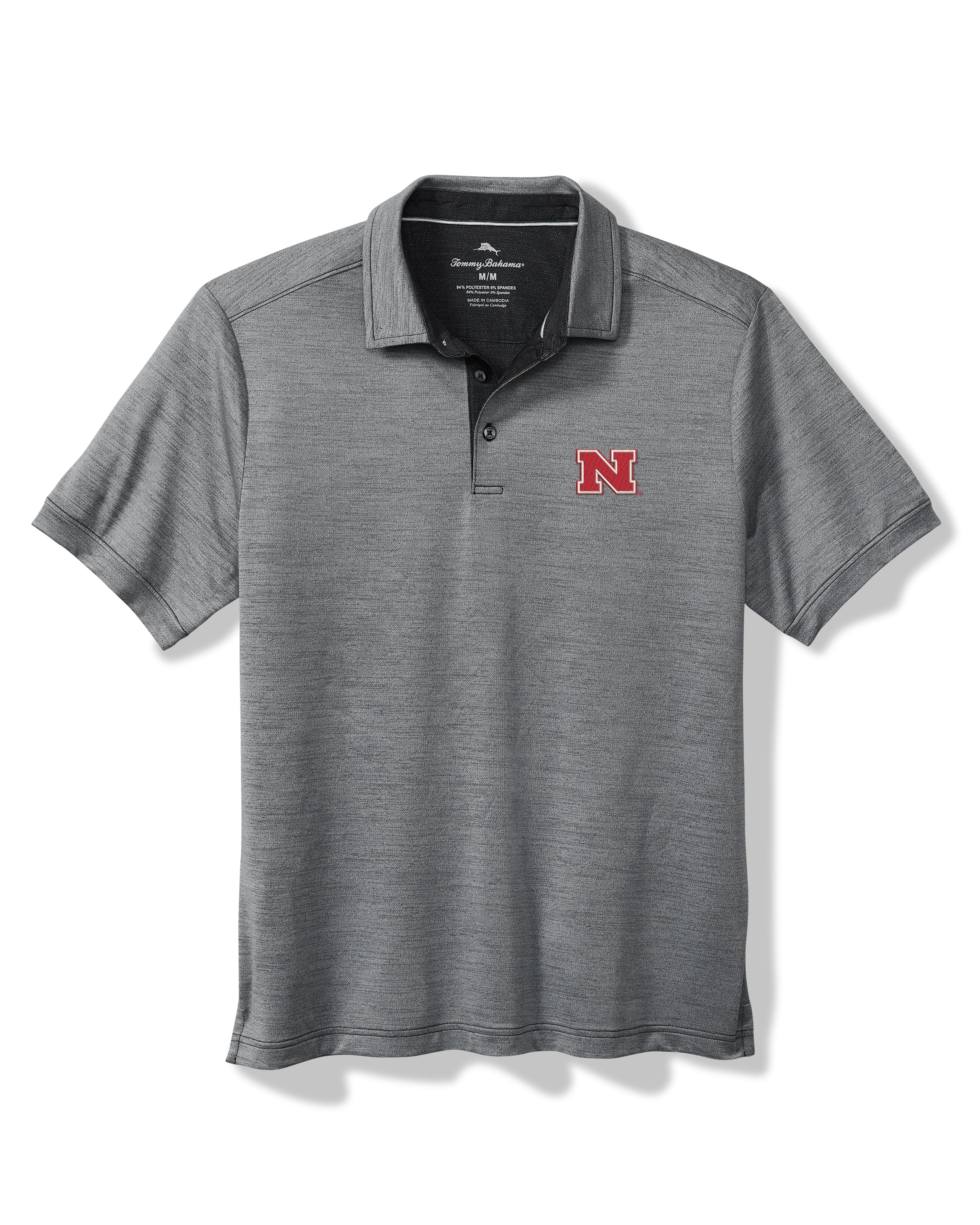 Tommy Bahama Nebraska Huskers Collegiate San Raphael IslandZone® Polo in Black