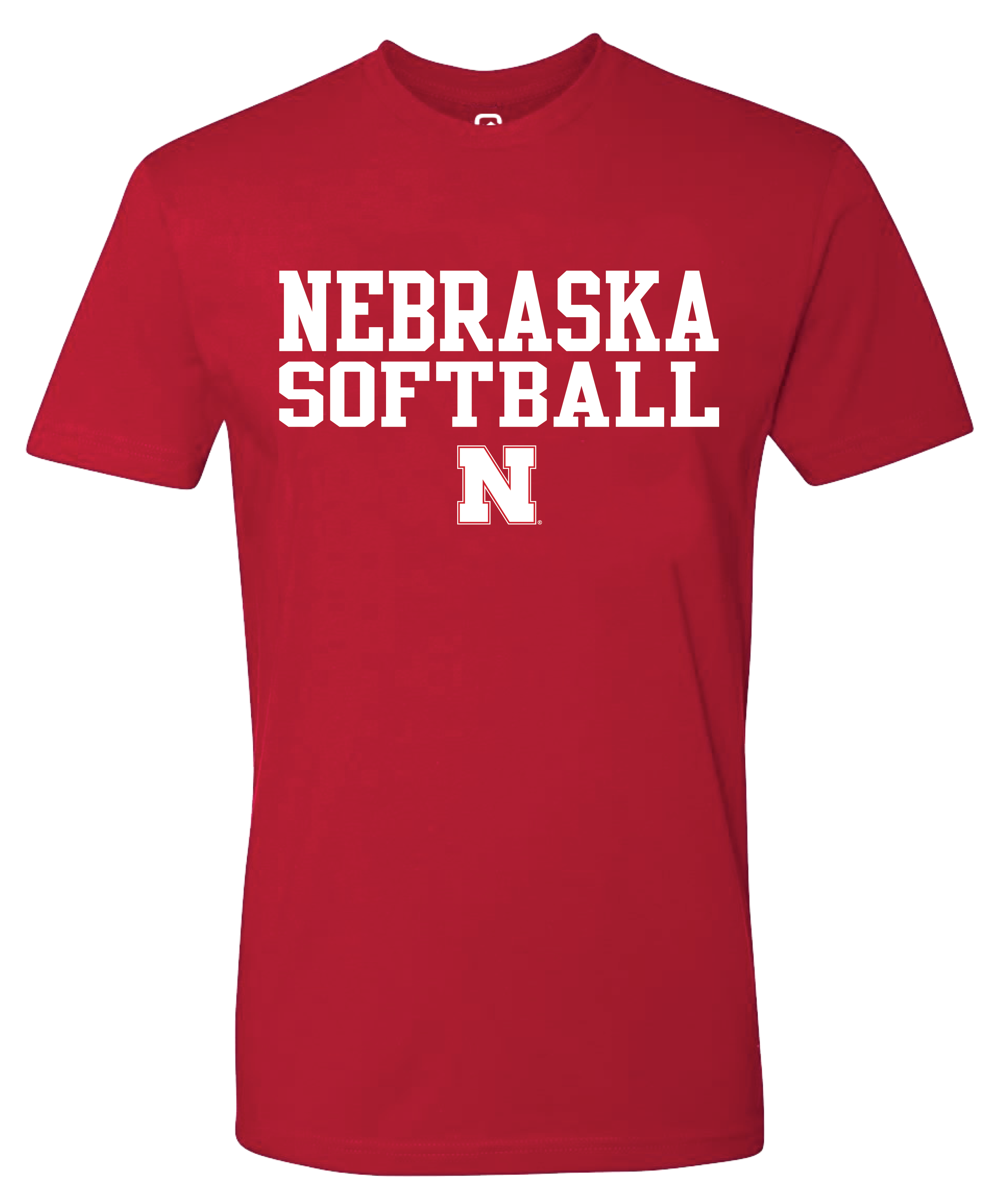 Nebraska Softball Red Short Sleeve Tee - Nebraska Cornhuskers