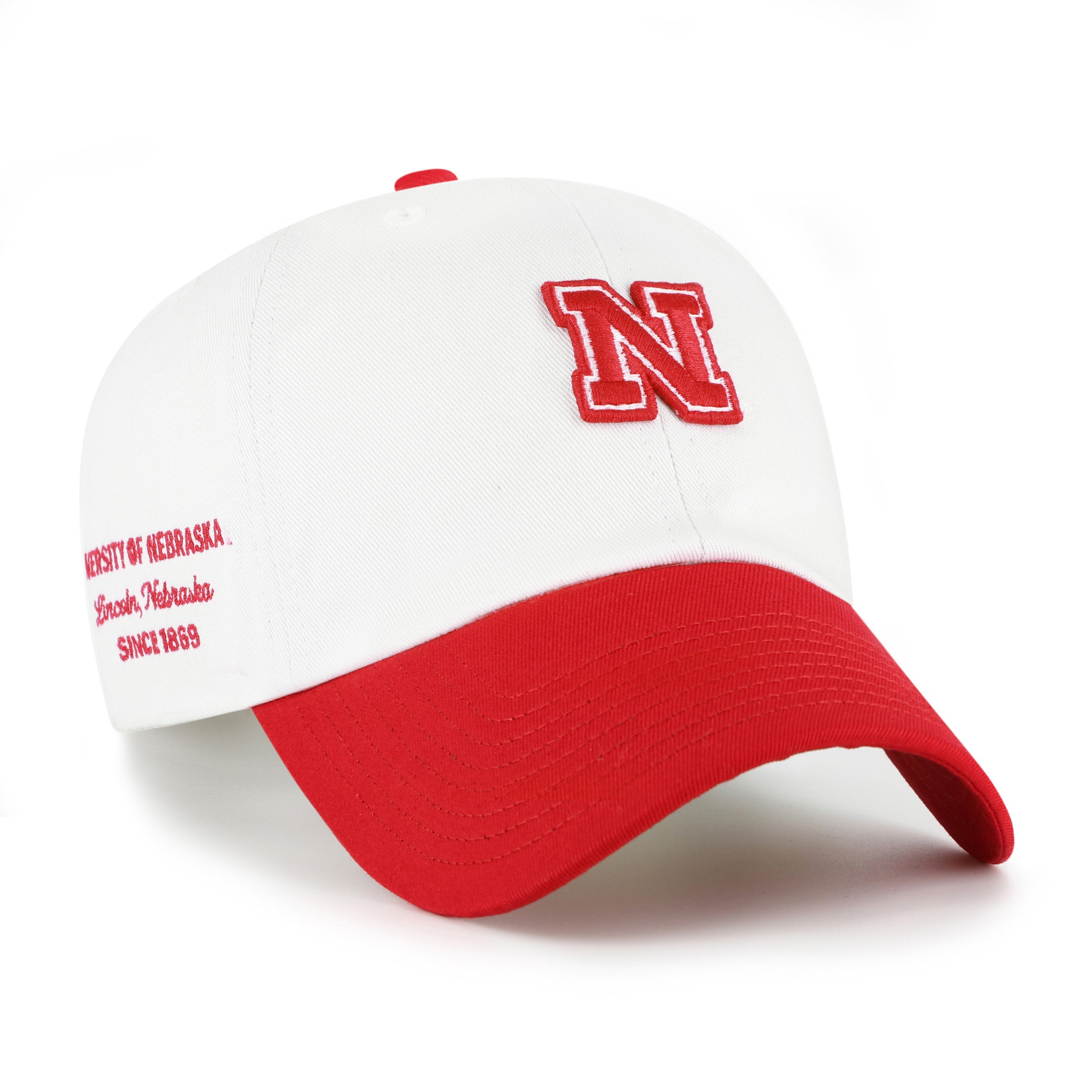 Sandstone Contemporary Tt '47 Clean Up Hat, Curved Bill, Strapback - Nebraska Cornhuskers