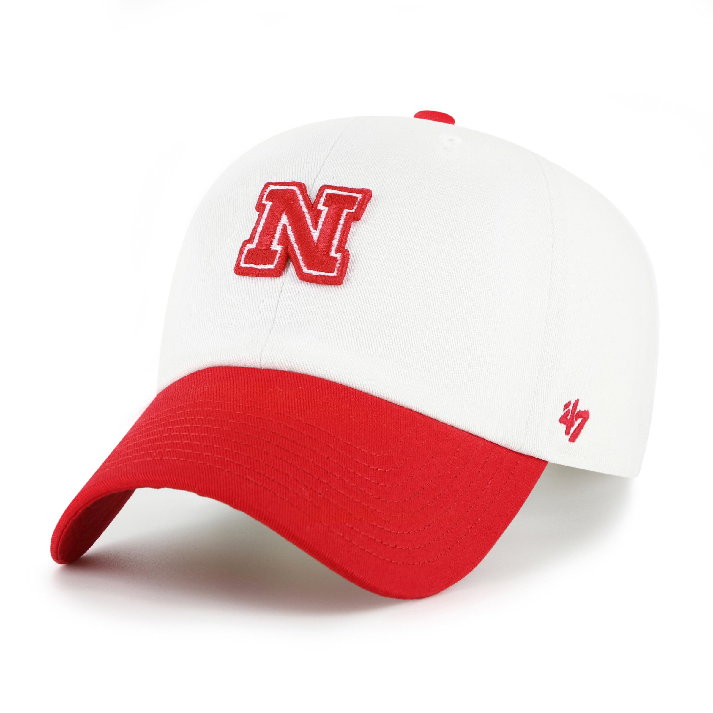 Sandstone Contemporary Tt '47 Clean Up Hat, Curved Bill, Strapback - Nebraska Cornhuskers