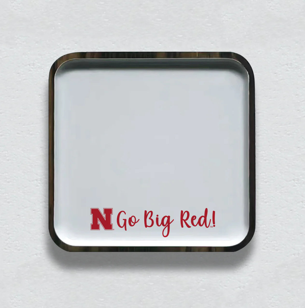 Spirit Mango Wood Small Tray - Nebraska Cornhuskers