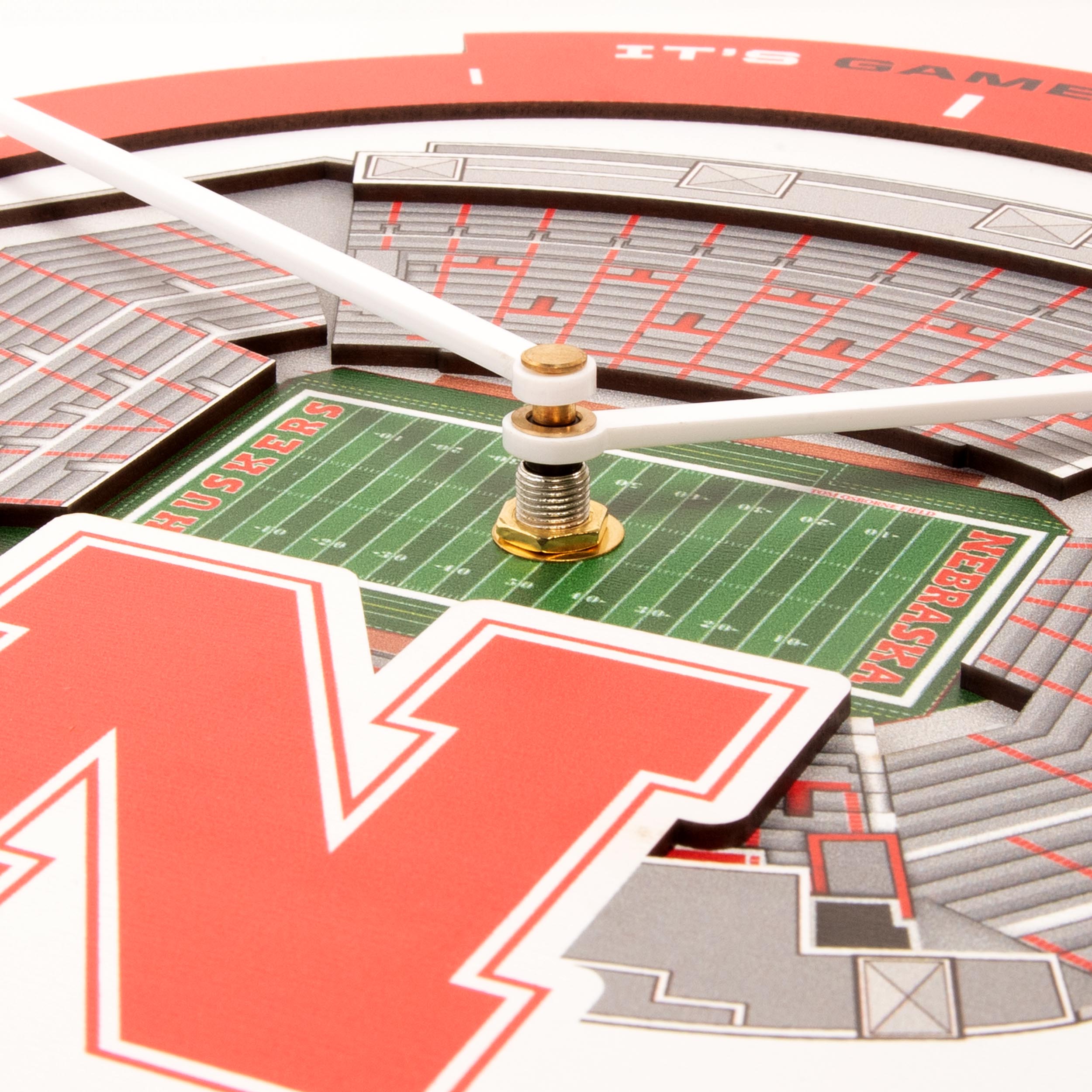 Stadiumview 3D Wall Clock - Nebraska Cornhuskers