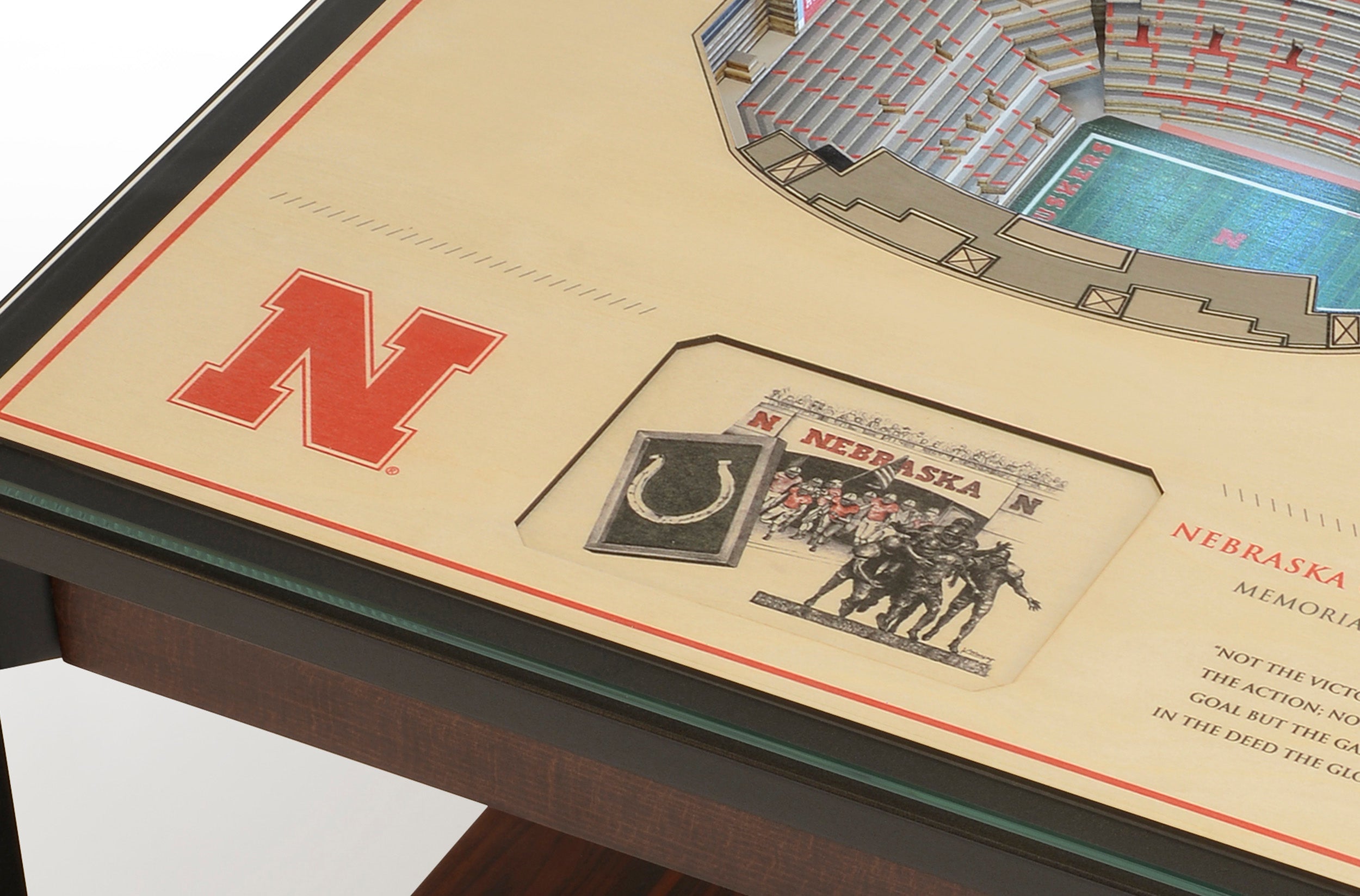 Stadiumview Lighted End Table - Nebraska Cornhuskers