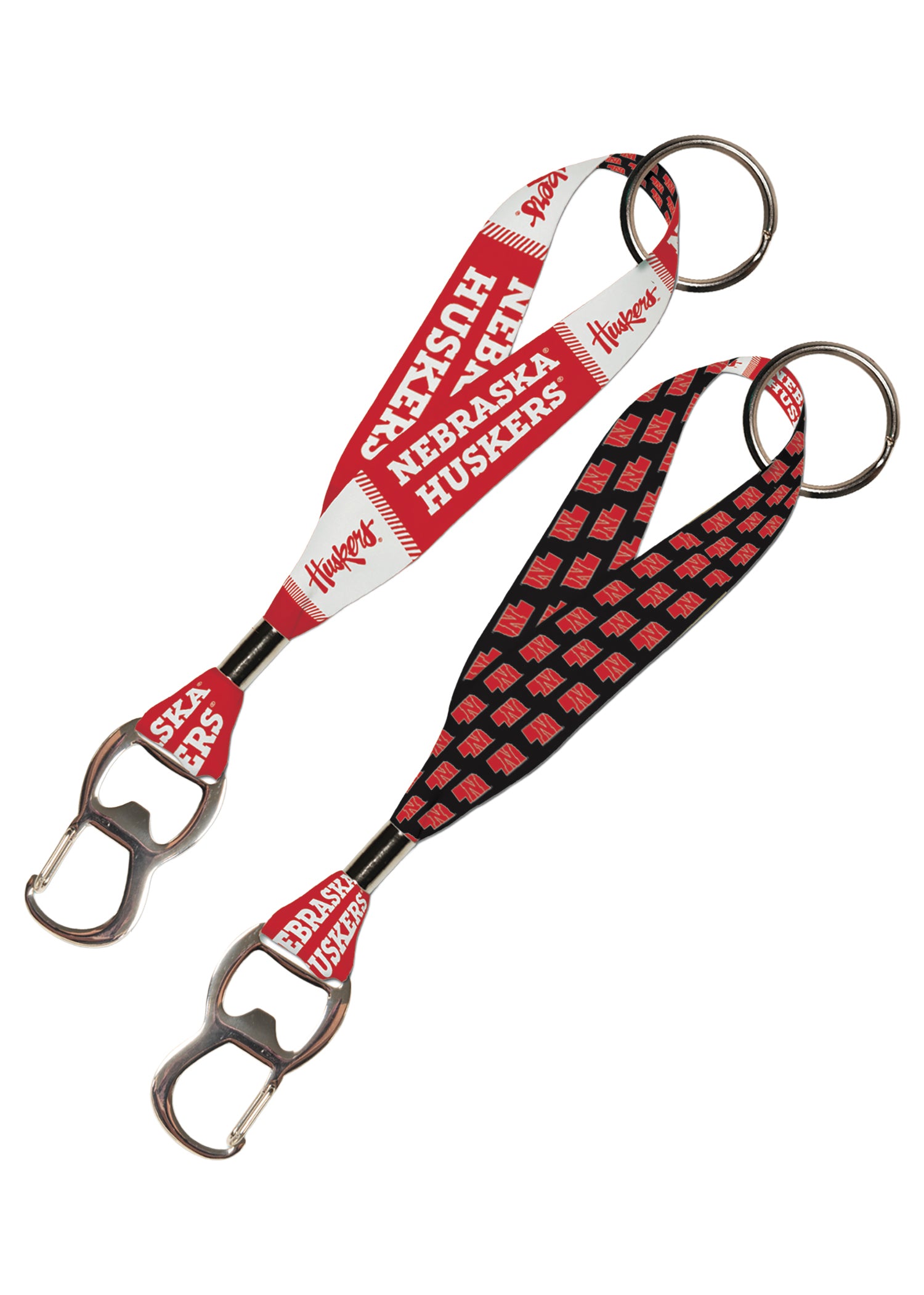 State Outline Bottle Opener Key Strap - Nebraska Cornhuskers