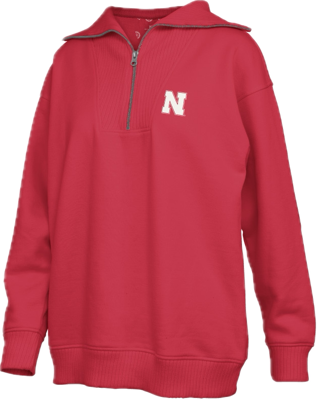 Pressbox Women's Nebraska Cornhuskers North Fork Therma 1/4 Zip