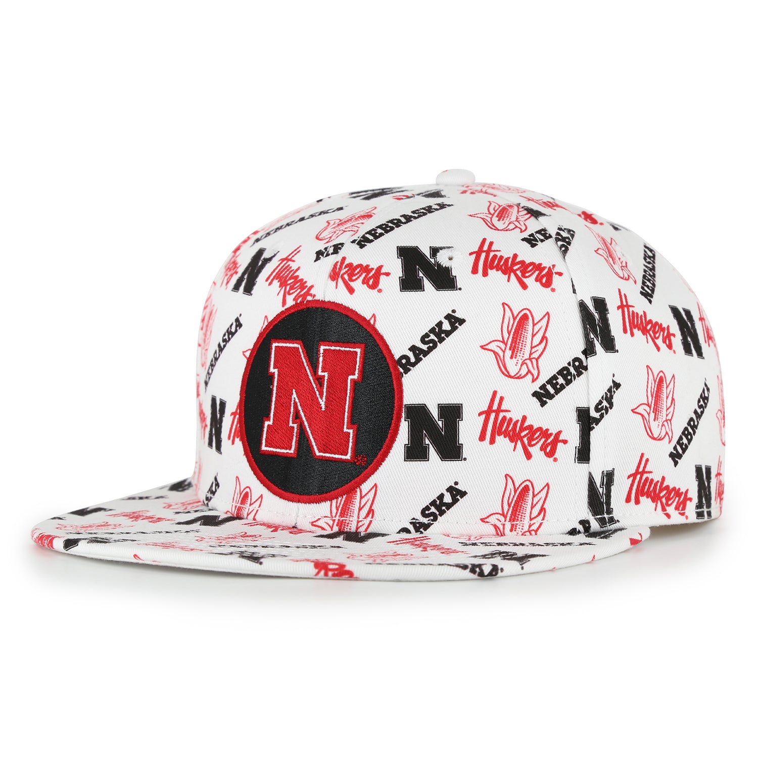 Sublimated Icons Hat, Flat Bill, Snapback - Nebraska Cornhuskers