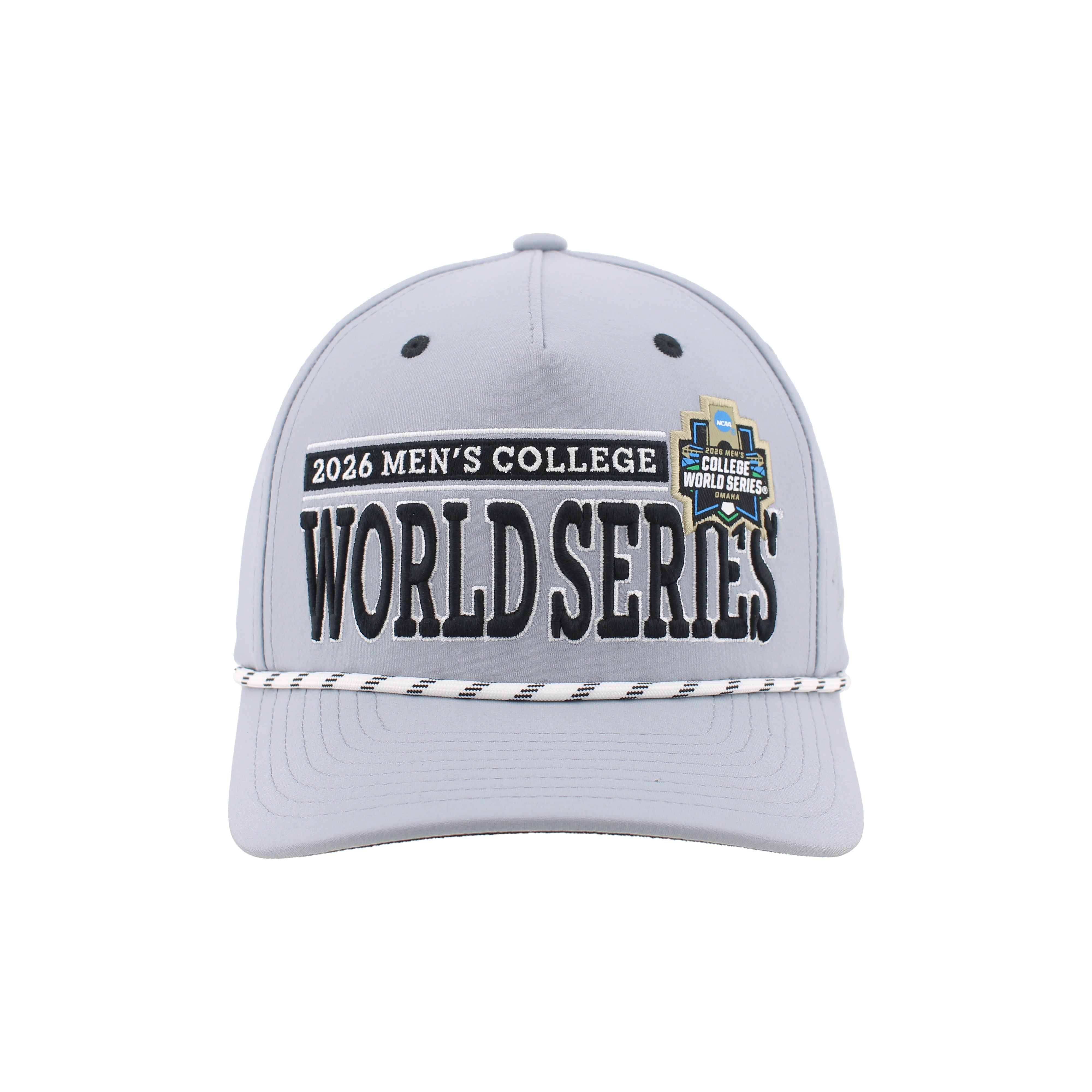 Texas 2026 CWS Grey Rope Hat, Curved Bill, Snapback - Nebraska Cornhuskers