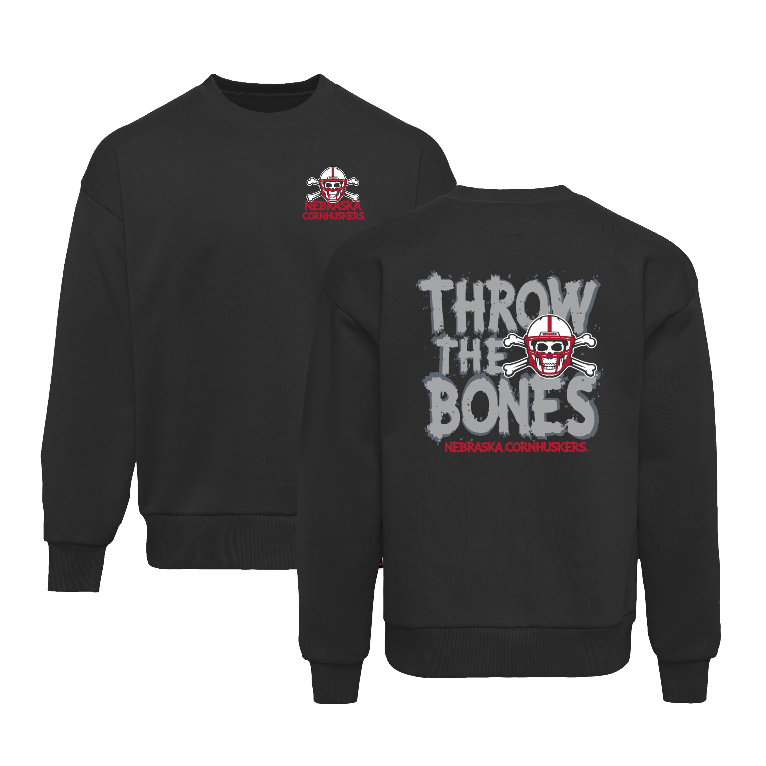 Throw the Bones Black Crew - Nebraska Cornhuskers