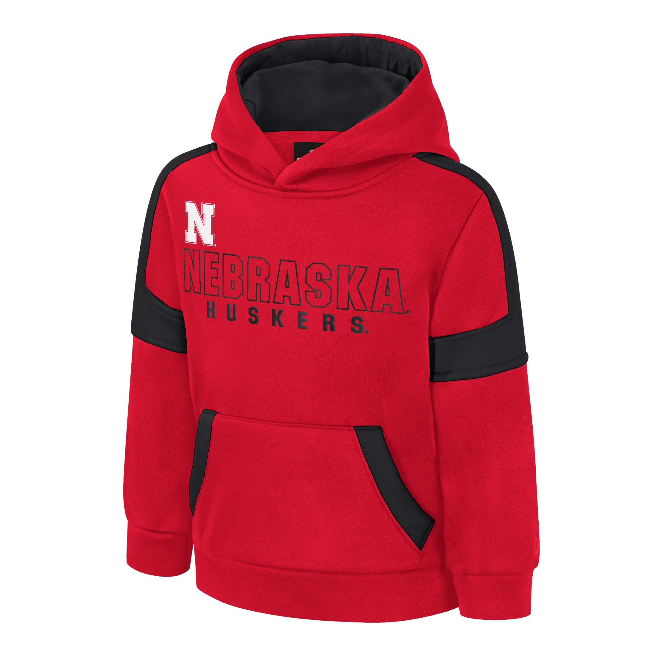 Toddler Bandit Hoodie in Red - Nebraska Cornhuskers