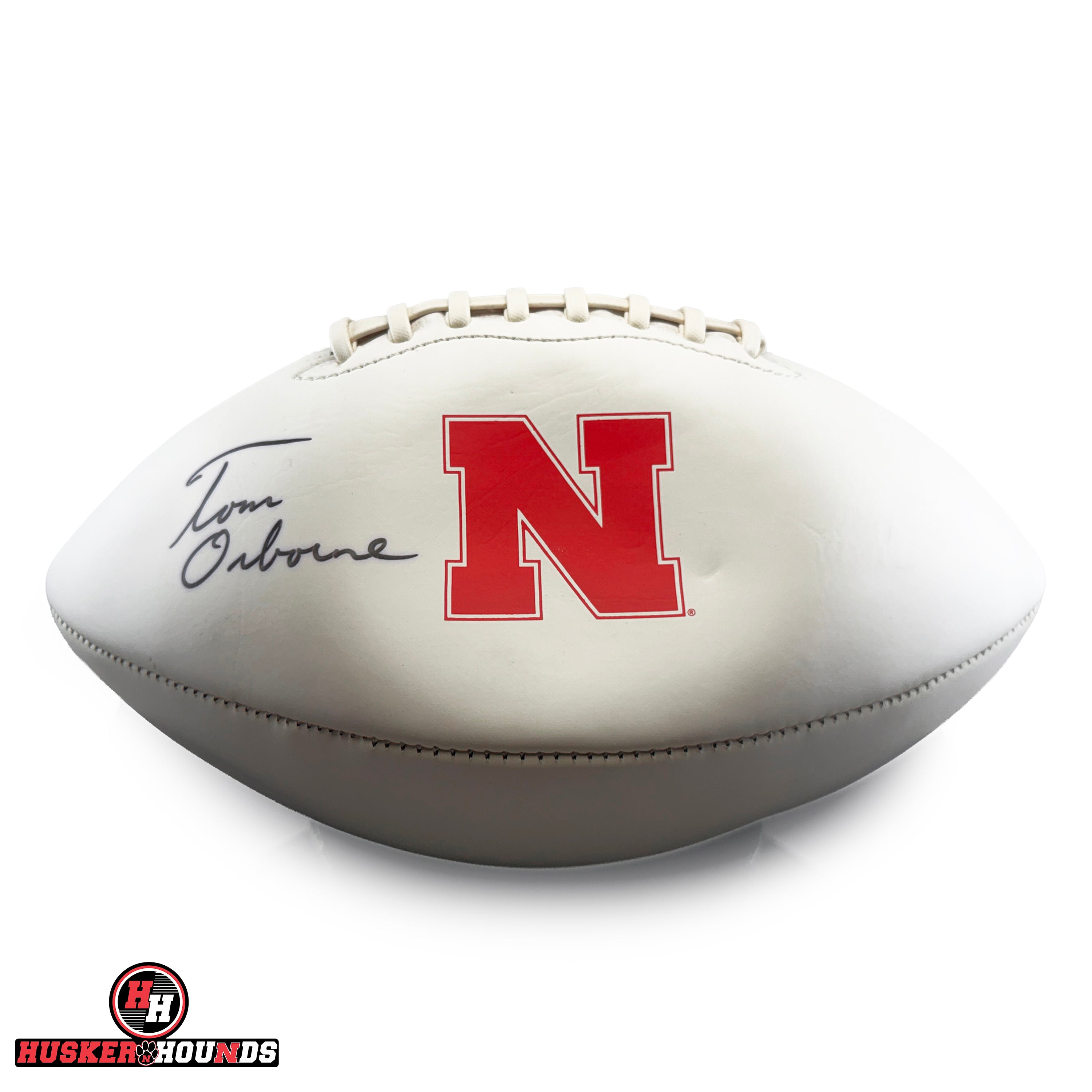Tom Osborne 25 Teammates Mentoring Autographed Football - Nebraska Cornhuskers