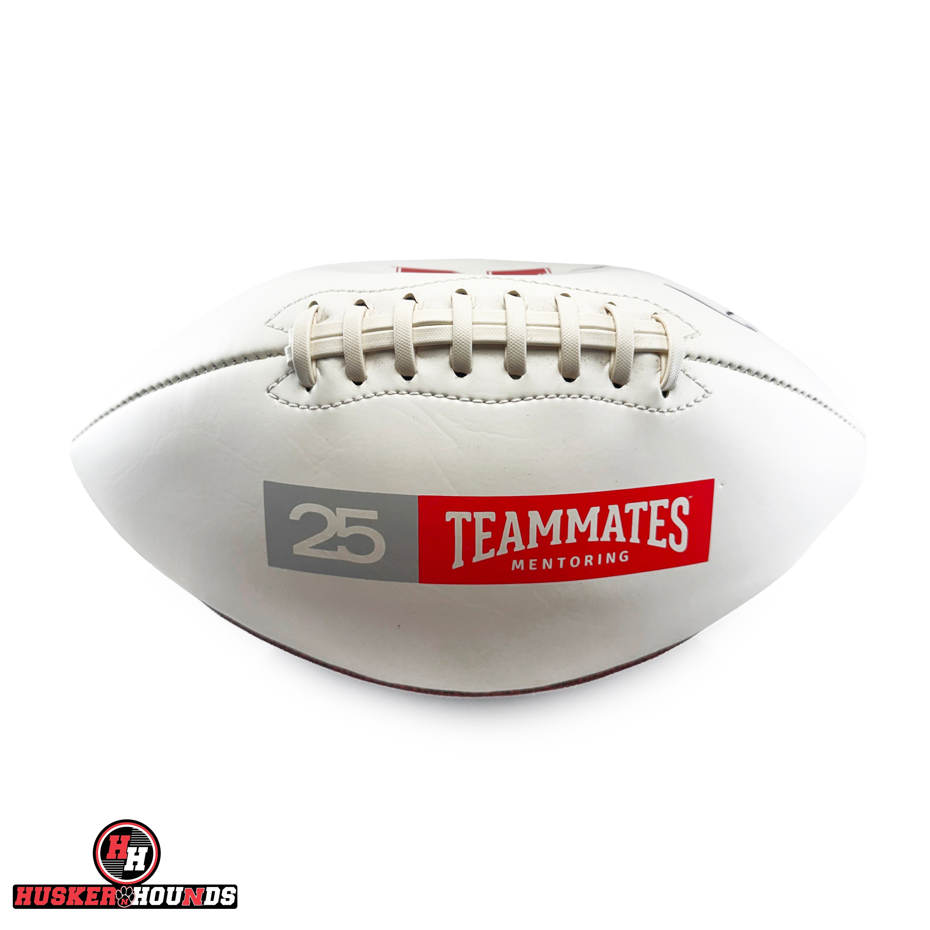 Tom Osborne 25 Teammates Mentoring Autographed Football - Nebraska Cornhuskers