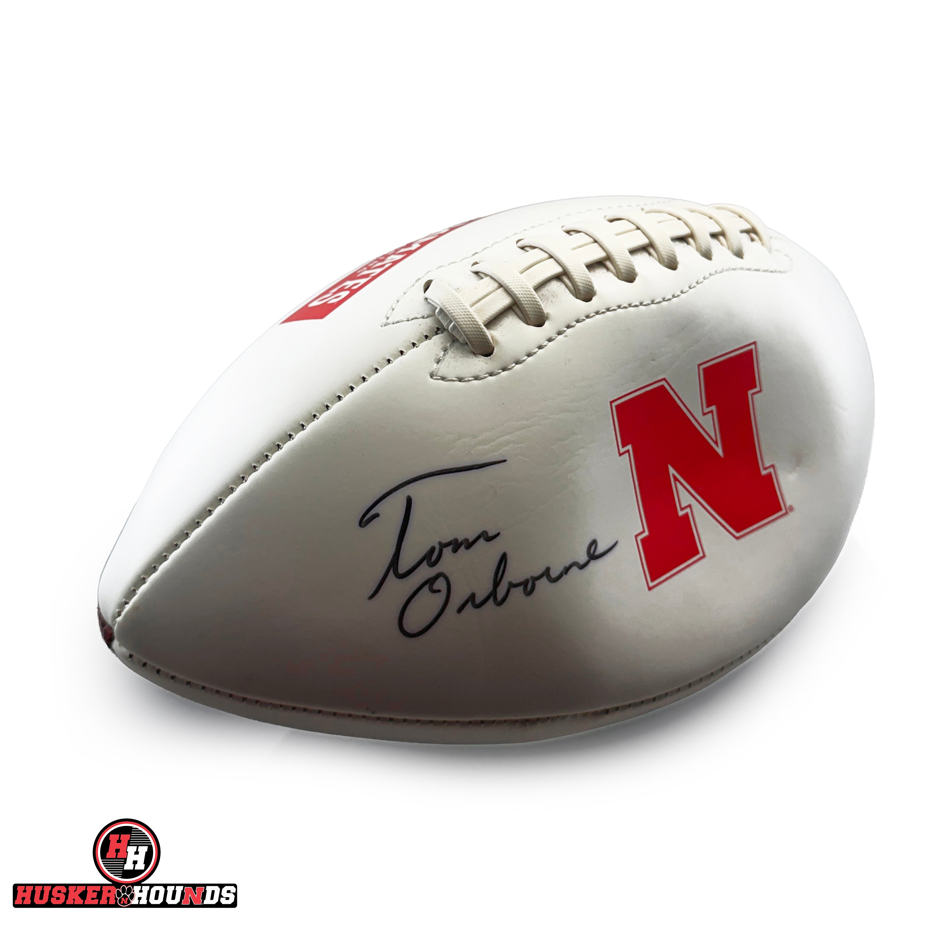 Tom Osborne 25 Teammates Mentoring Autographed Football - Nebraska Cornhuskers