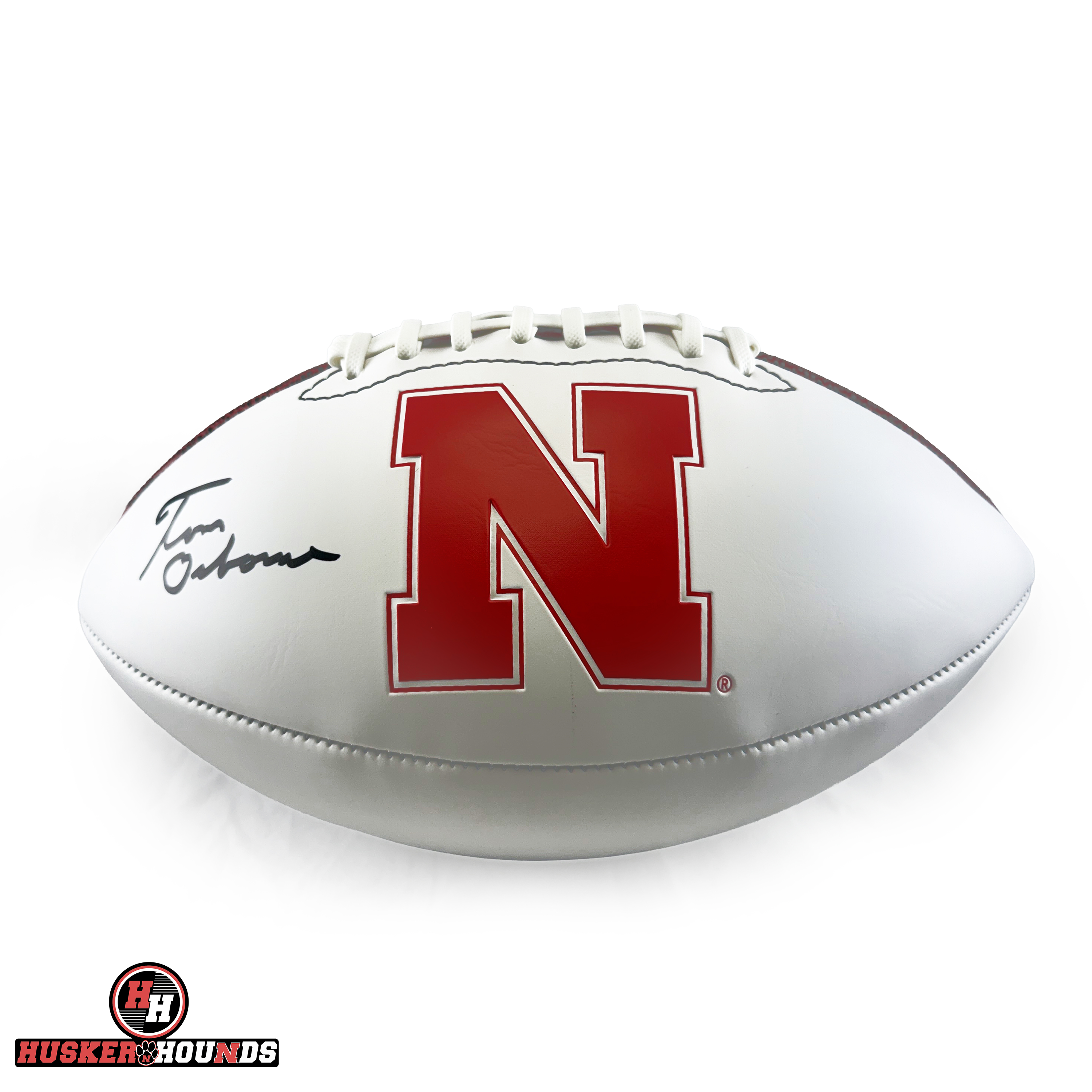 Tom Osborne Autographed Official Football - Nebraska Cornhuskers