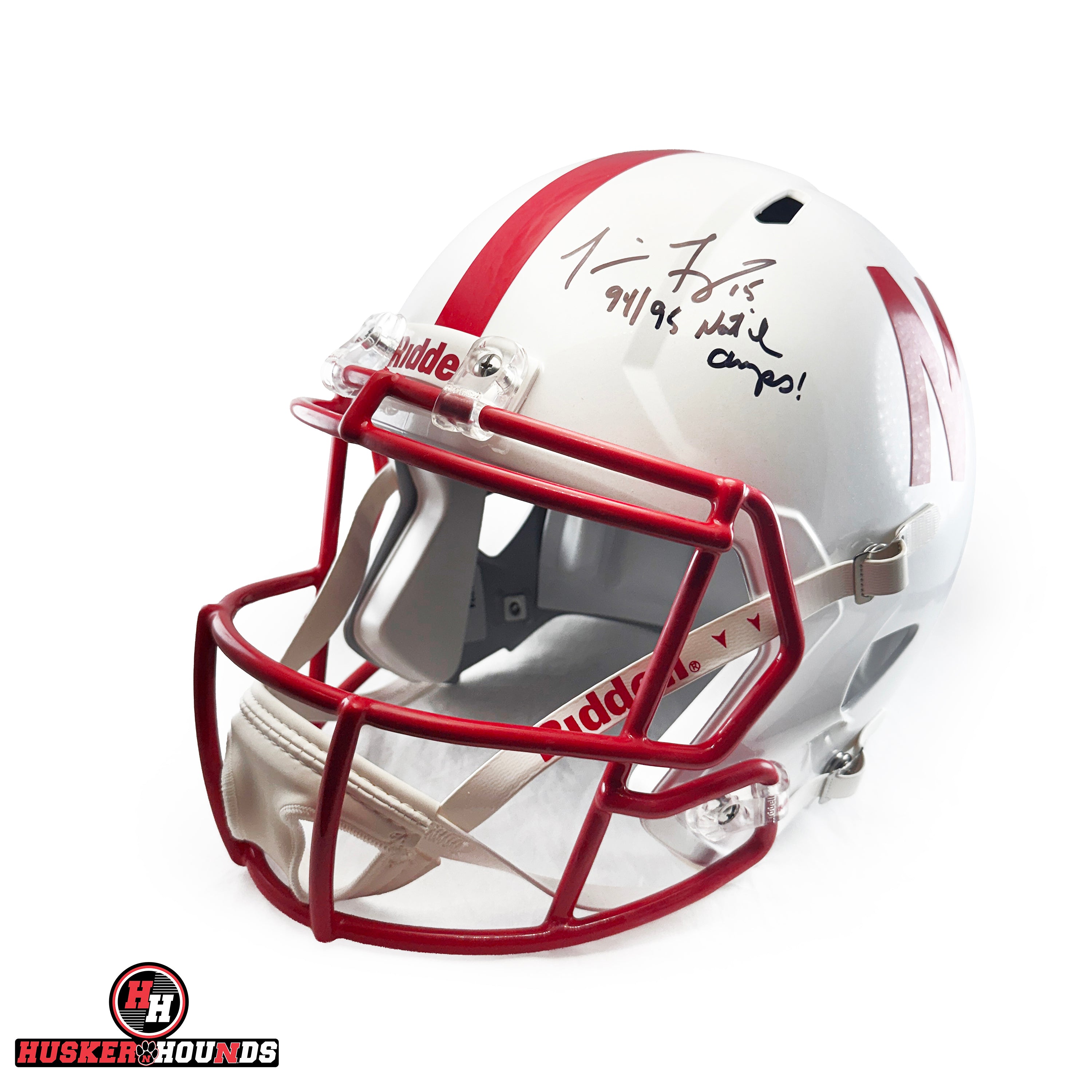 Tommie Frazier Autographed Full Sized Speed Replica Riddell Helmet - Nebraska Cornhuskers