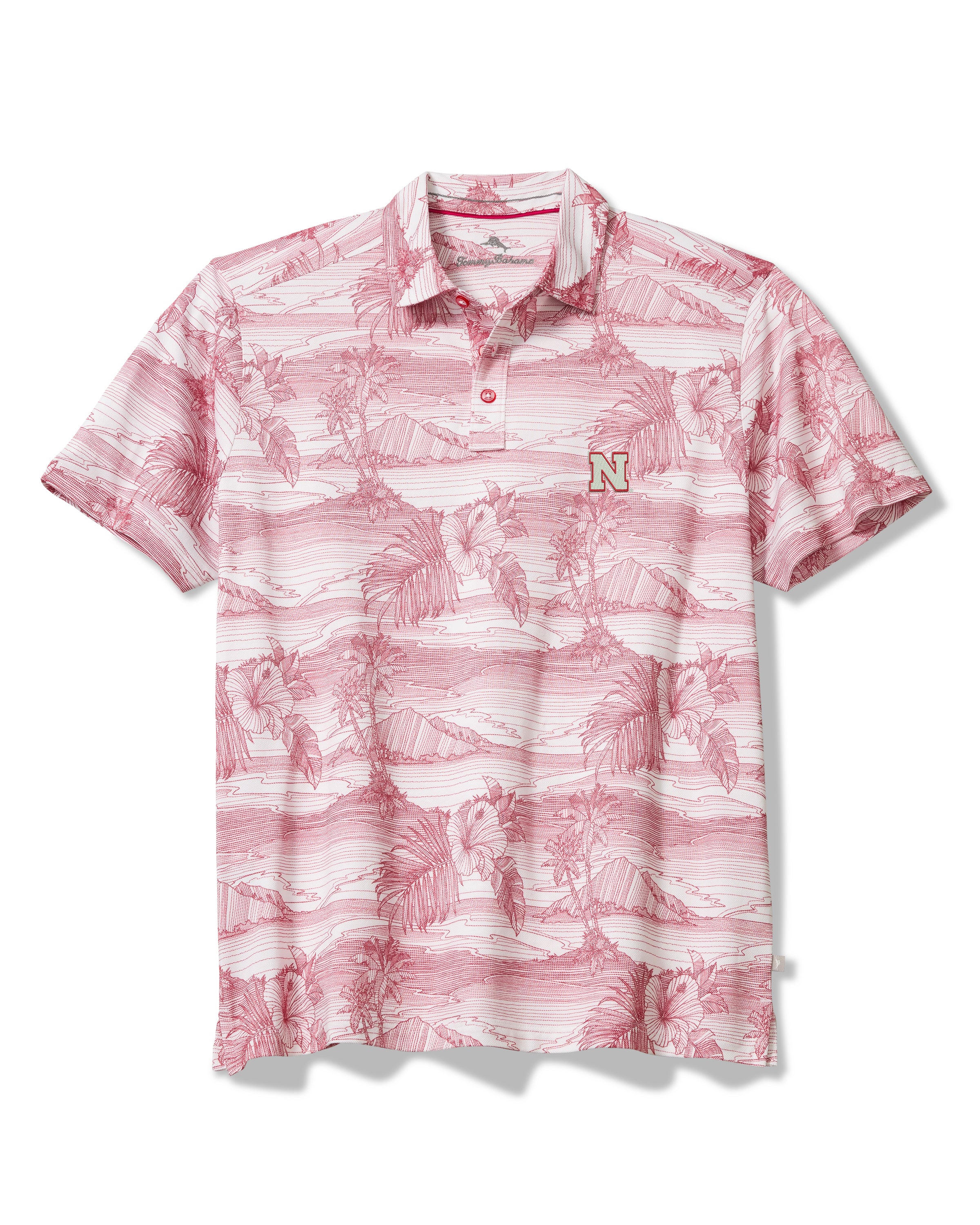 Tommy Bahama Nebraska Huskers Corsica Coast Polo in Red