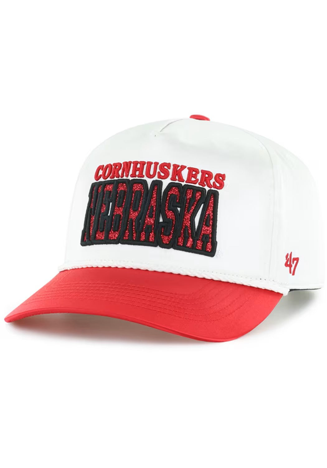 Trendy Block Hitch Satin Hat, Pre-Curved Bill, Snapback - Nebraska Cornhuskers