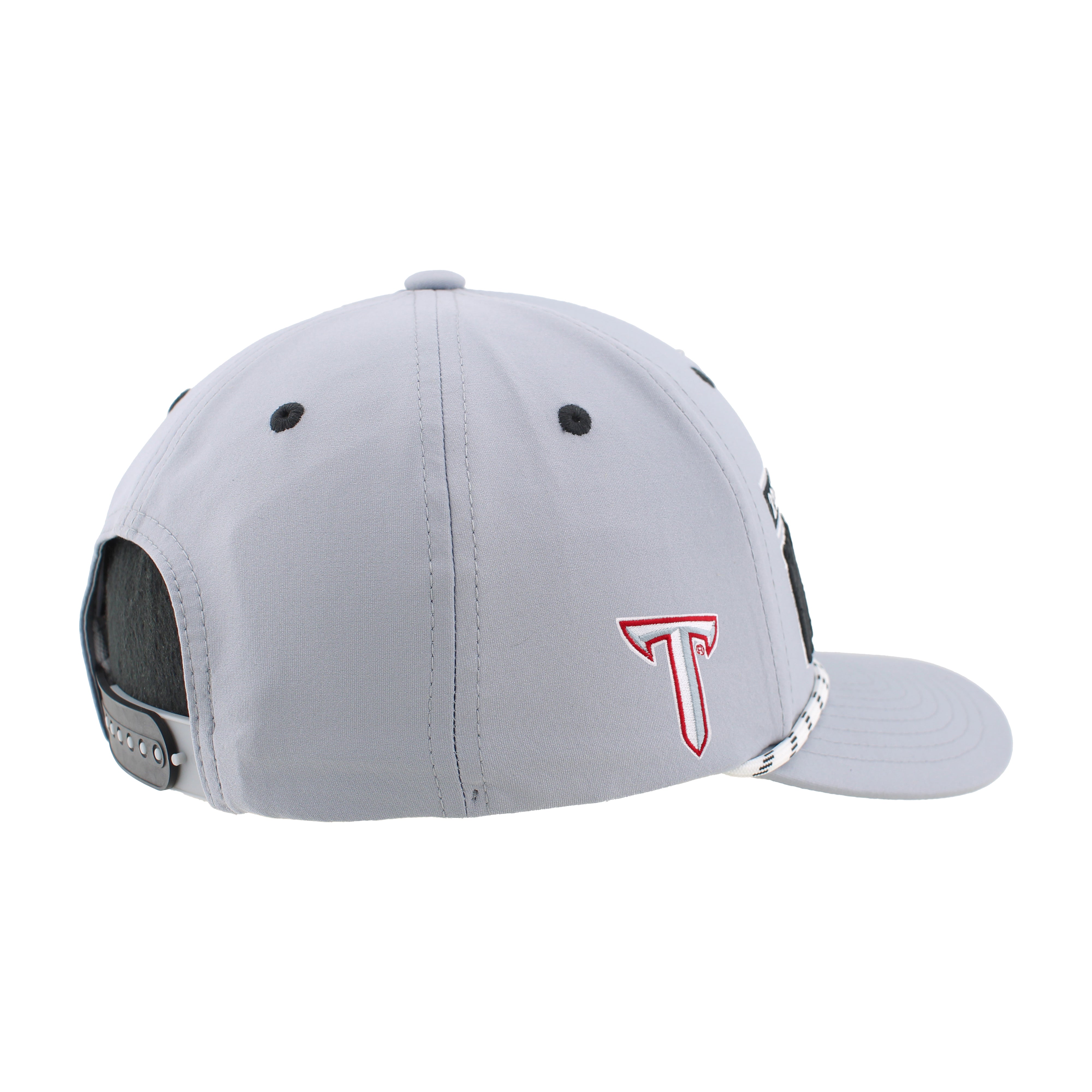 Troy 2026 CWS Grey Rope Hat, Curved Bill, Snapback - Nebraska Cornhuskers