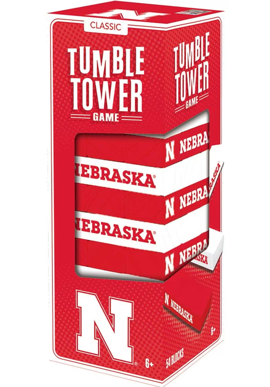 Tumble Tower Game - Nebraska Cornhuskers