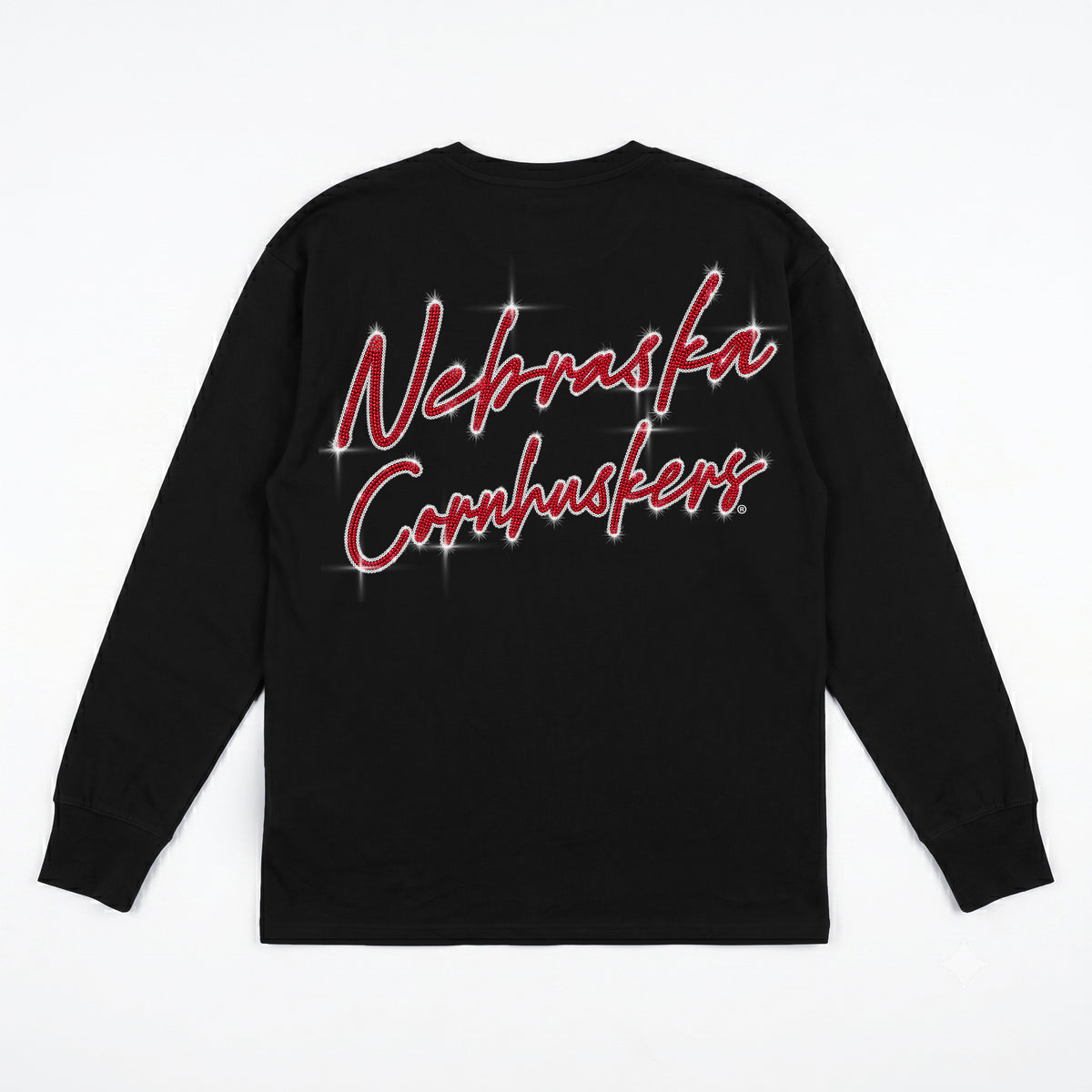 Light it Up Long Sleeve Tee Gameday Couture - Nebraska Cornhuskers