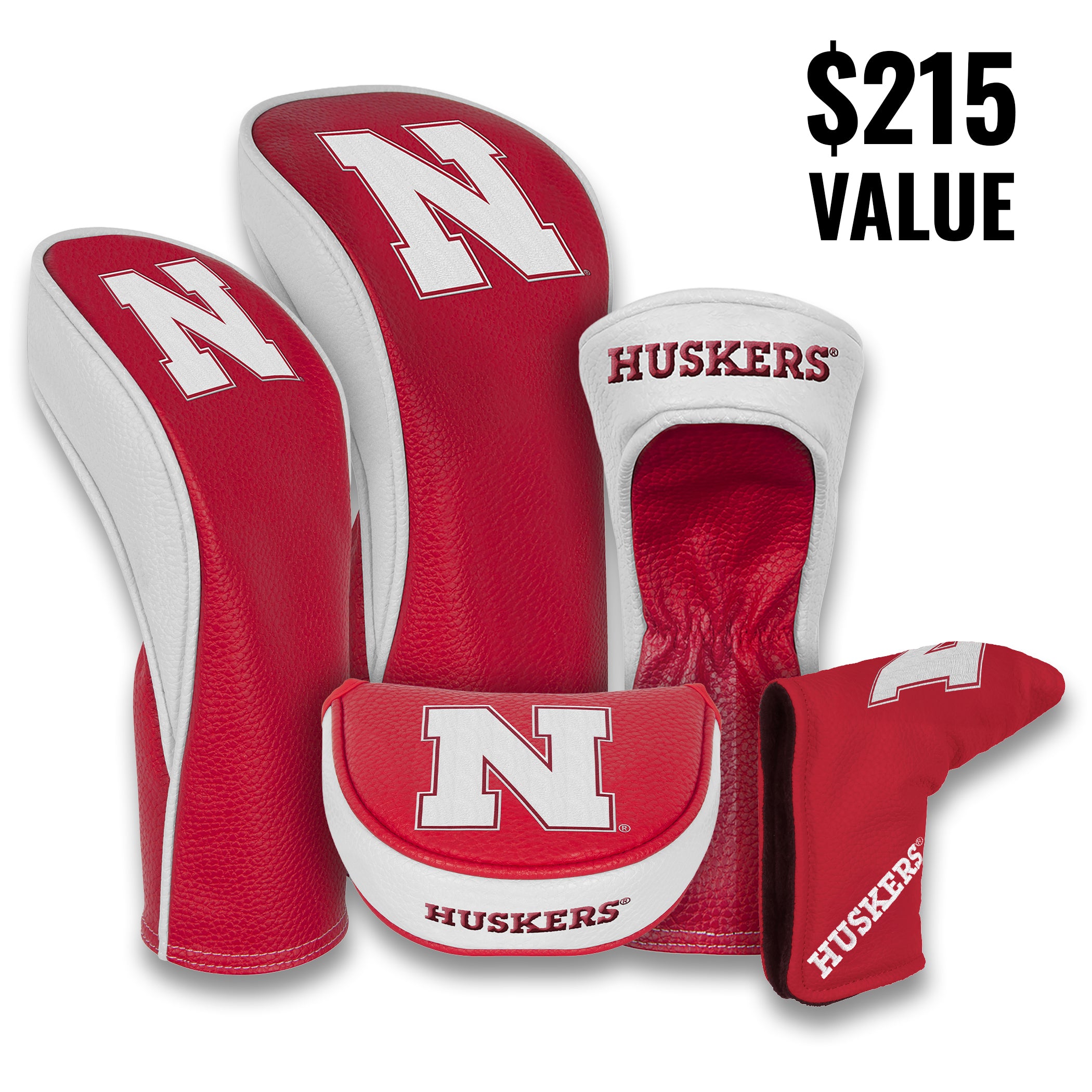 Nebraska Husker ULTIMATE GOLF HEADCOVER SET Headcover Matching System®