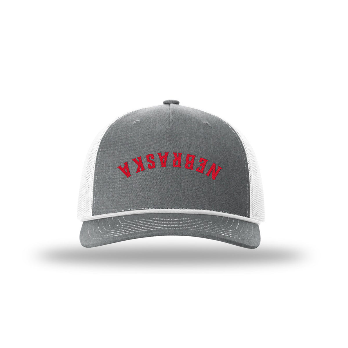 Upside Down Nebraska Rope Hat, Curved Bill, Snapback - Nebraska Cornhuskers
