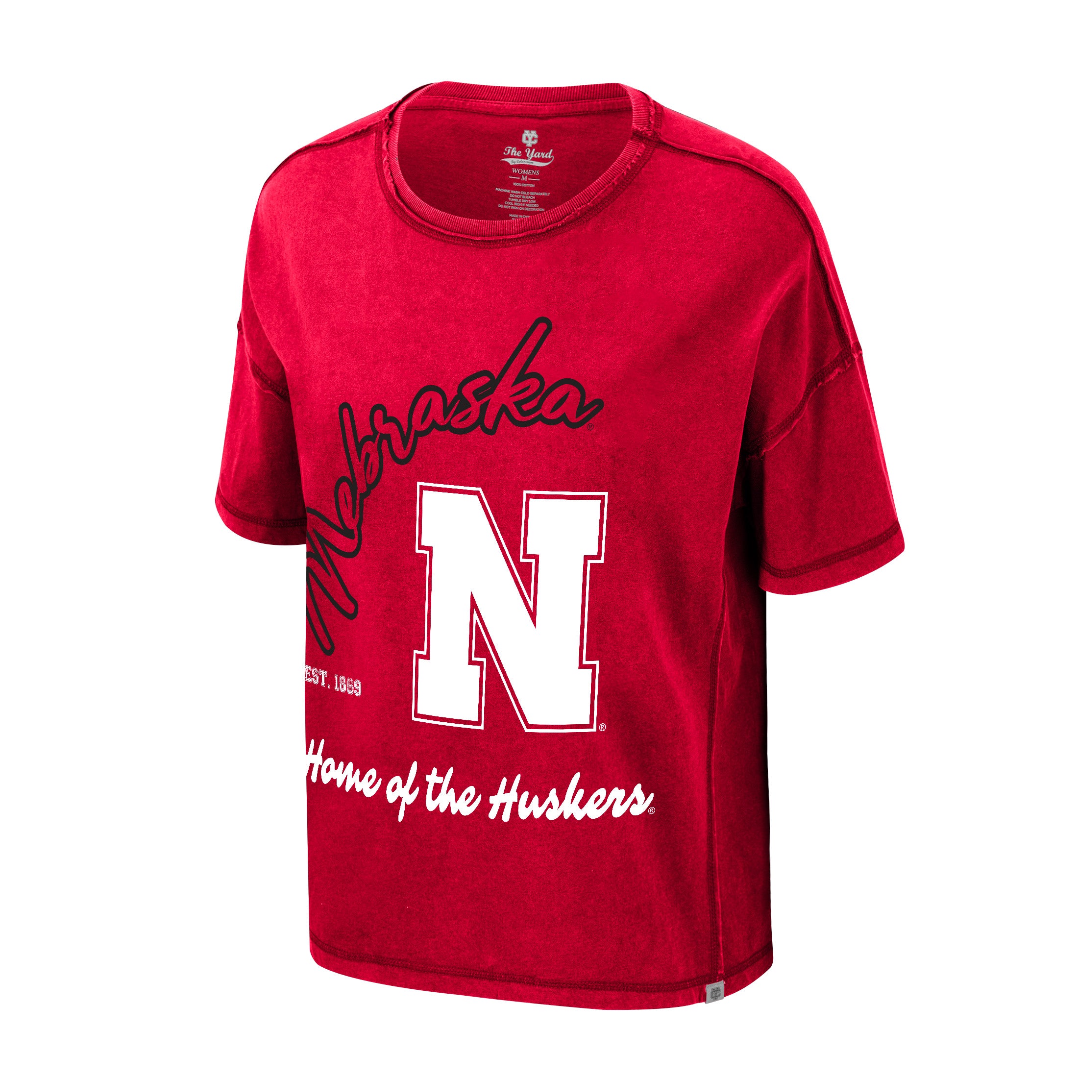 Victoria Boyfriend Tee in Red - Nebraska Cornhuskers