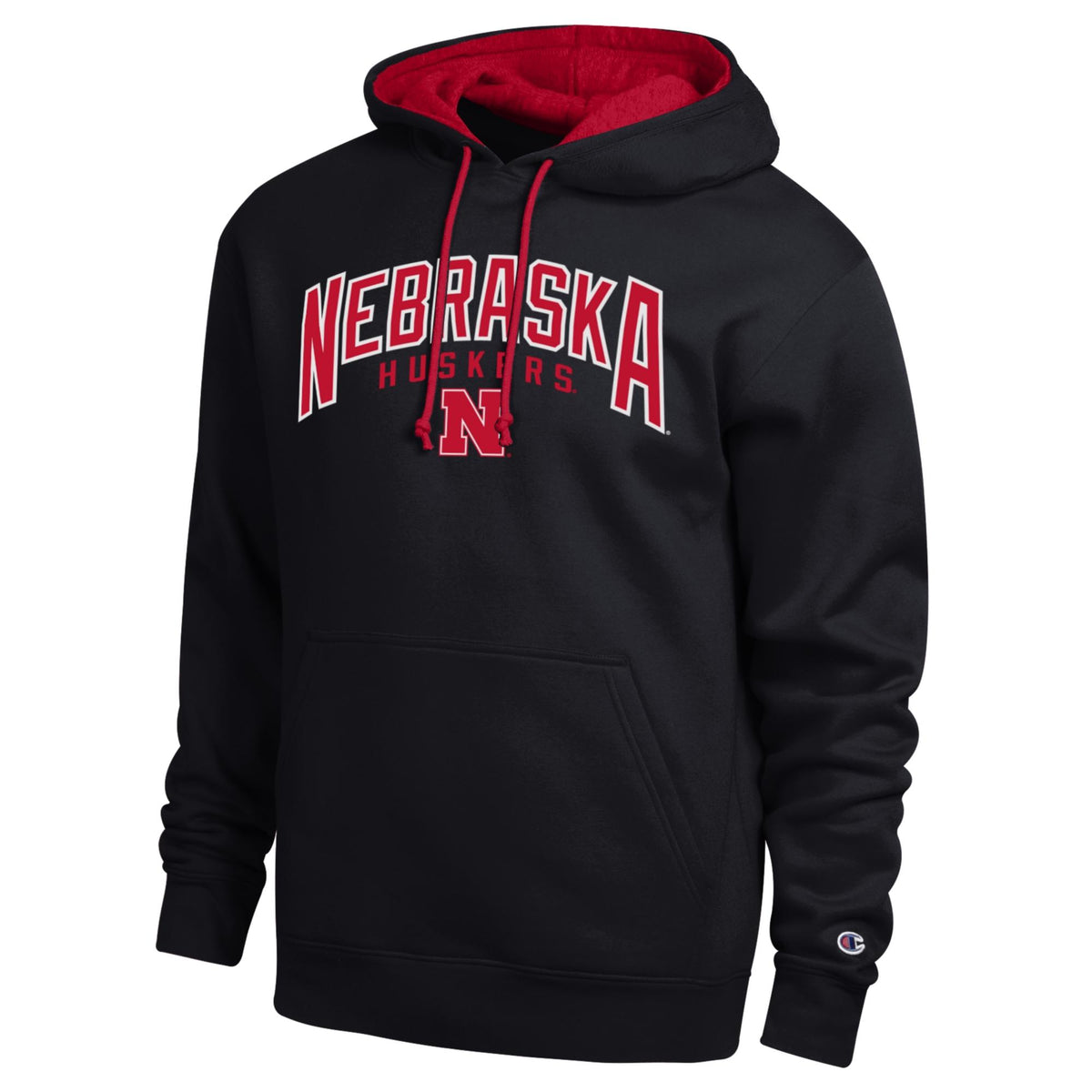 Victory Arch Hoodie in Black - Nebraska Cornhuskers