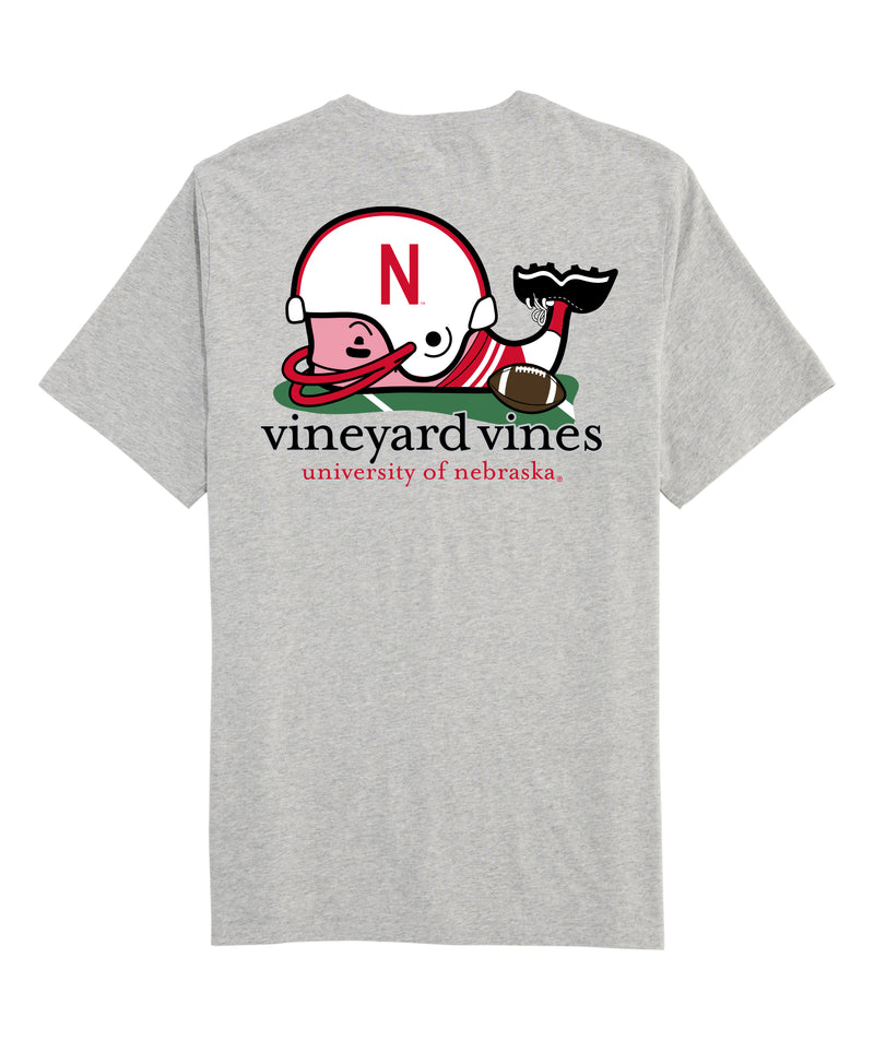 Vineyard Vines Short Sleeve Whale Tee - Nebraska Cornhuskers