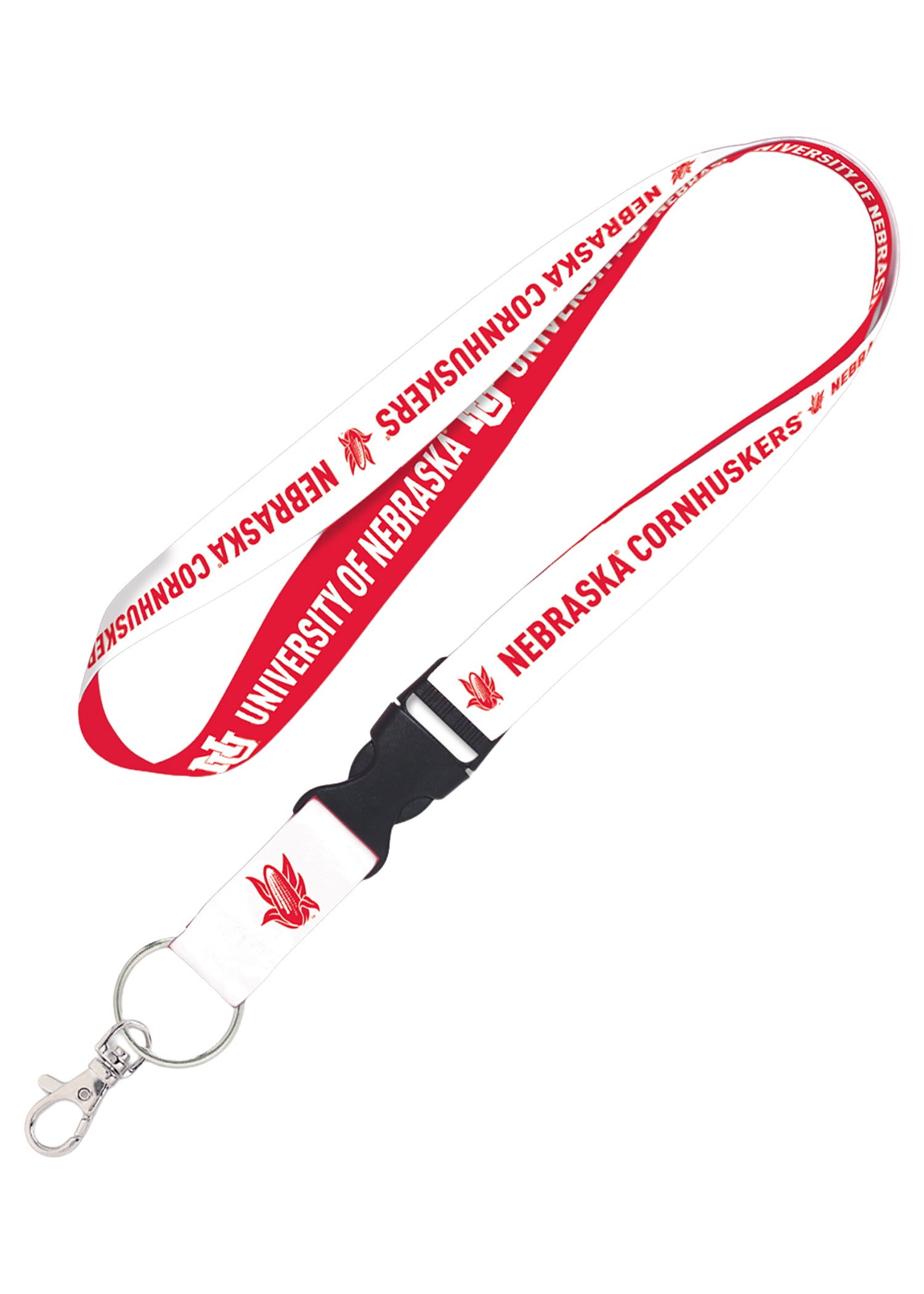 Vintage Corn Detachable Buckle Lanyard  - Nebraska Cornhuskers