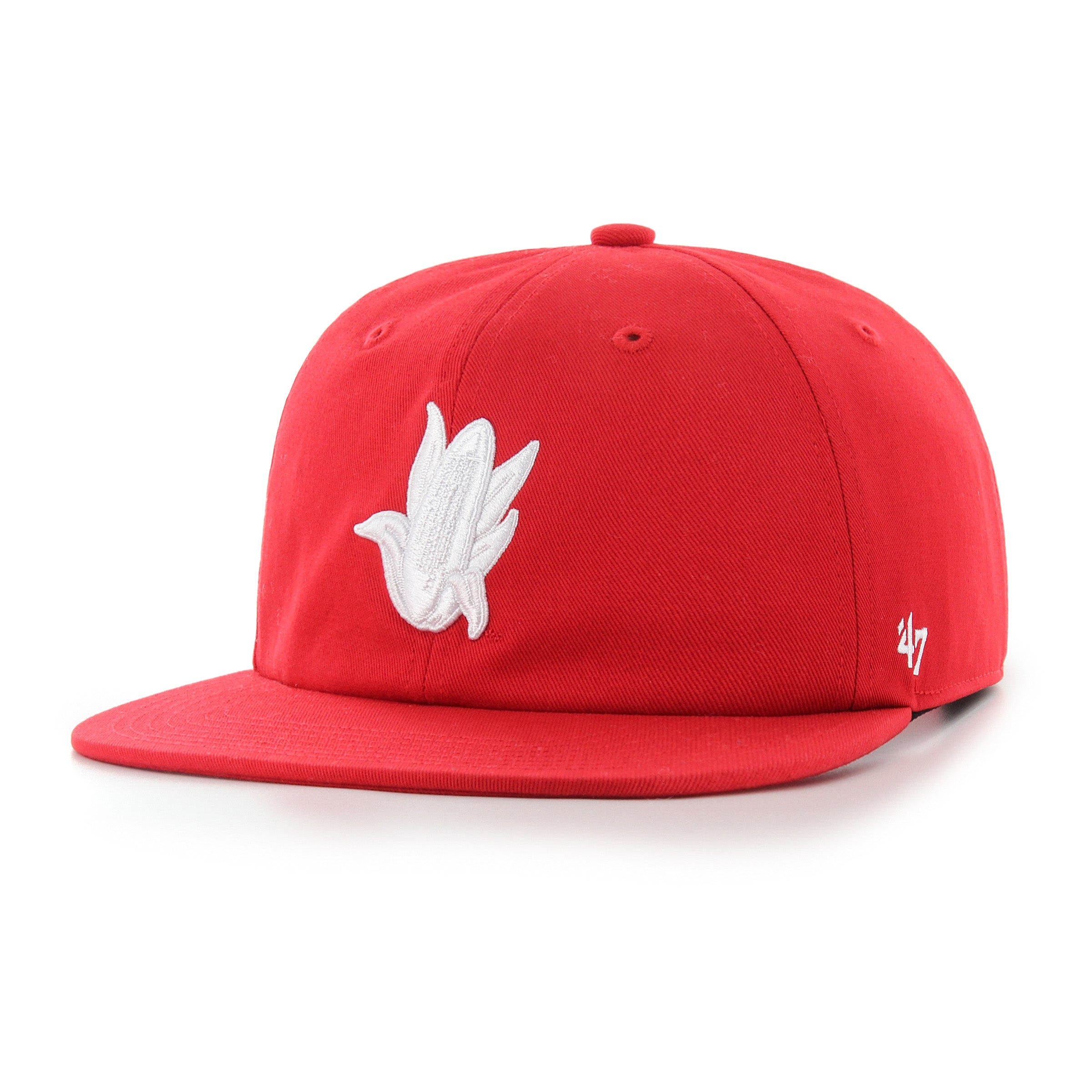 Vintage Red '47 Captain Rl Hat, Flat Bill, Snapback - Nebraska Cornhuskers