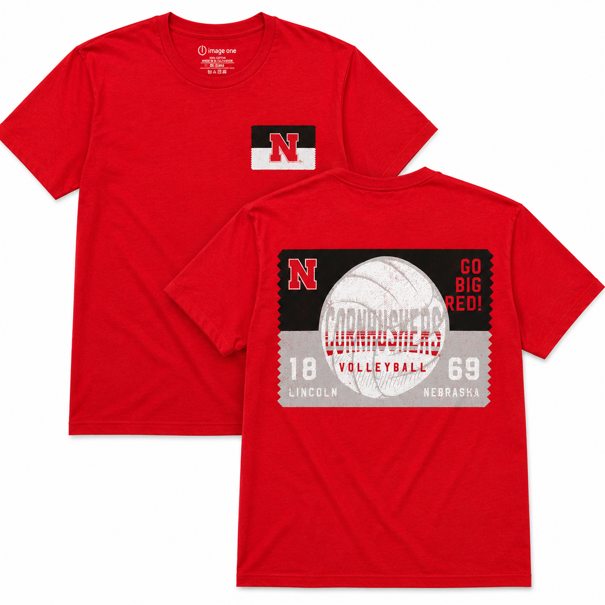 Volleyball Ticket Tee - Nebraska Cornhuskers