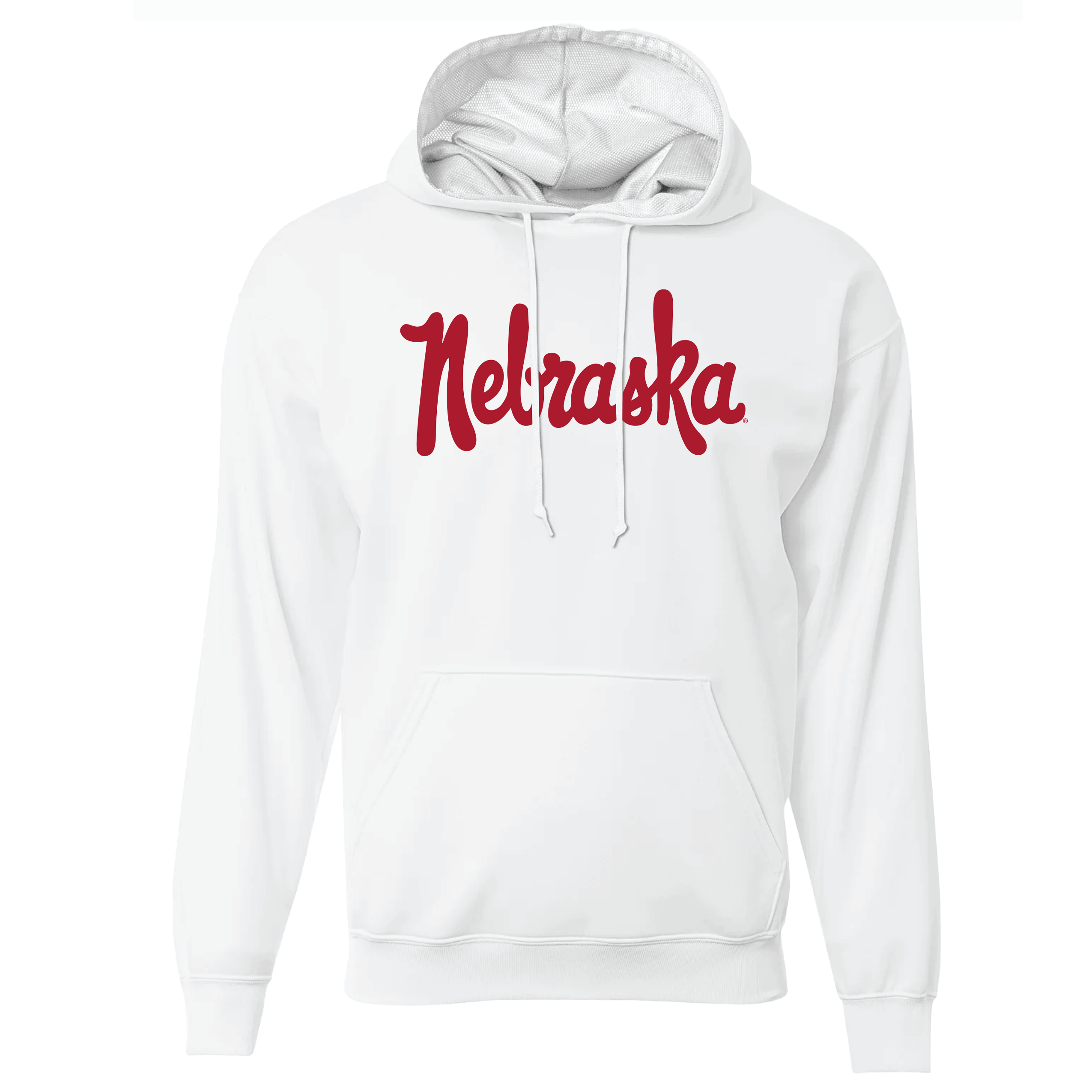 White Basketball Nebraska Hoodie - Nebraska Cornhuskers