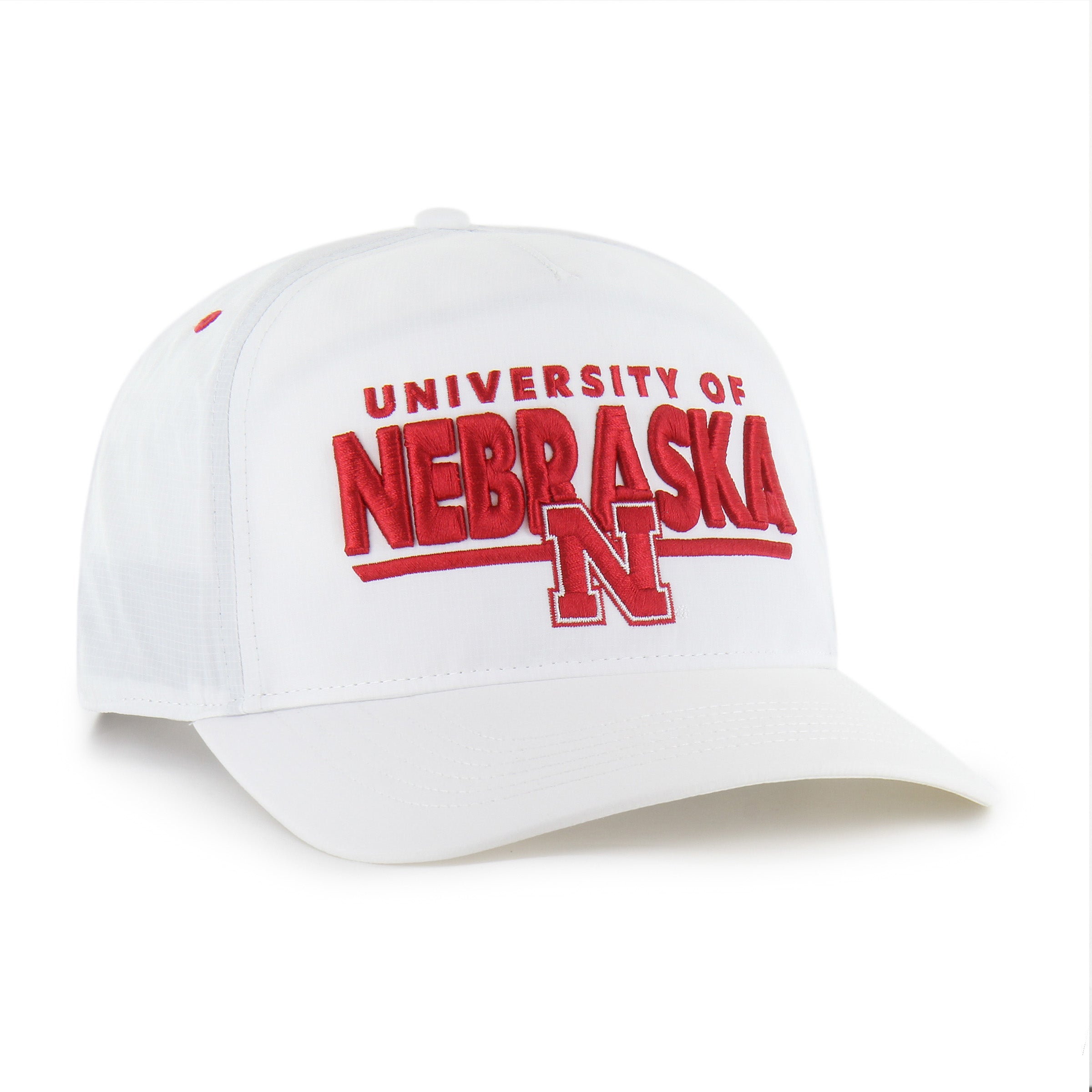 White Brrr Expressway '47 Hitch Hat, Curved Bill, Snapback - Nebraska Cornhuskers