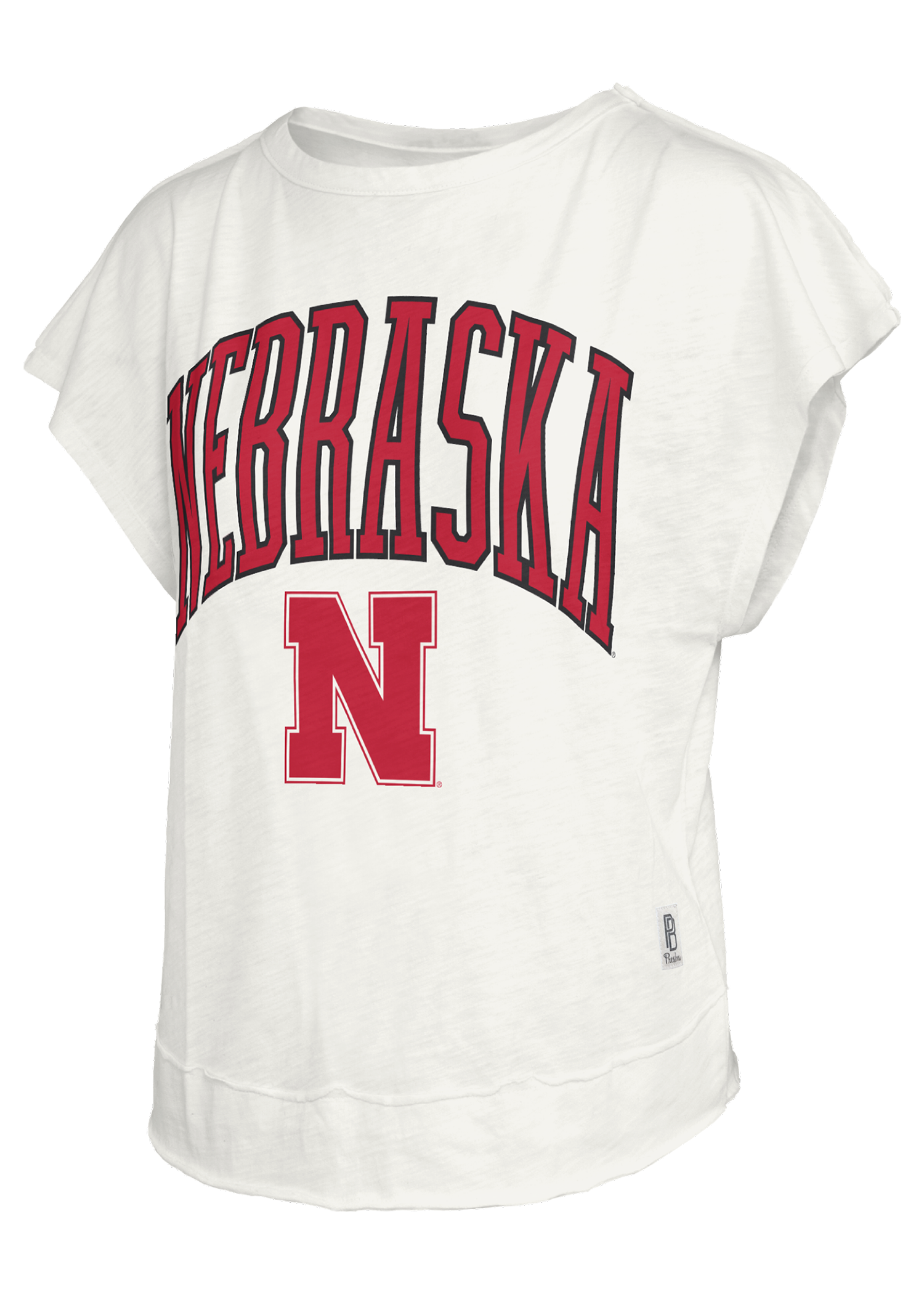 White Nelson Women's Tee - Nebraska Cornhuskers