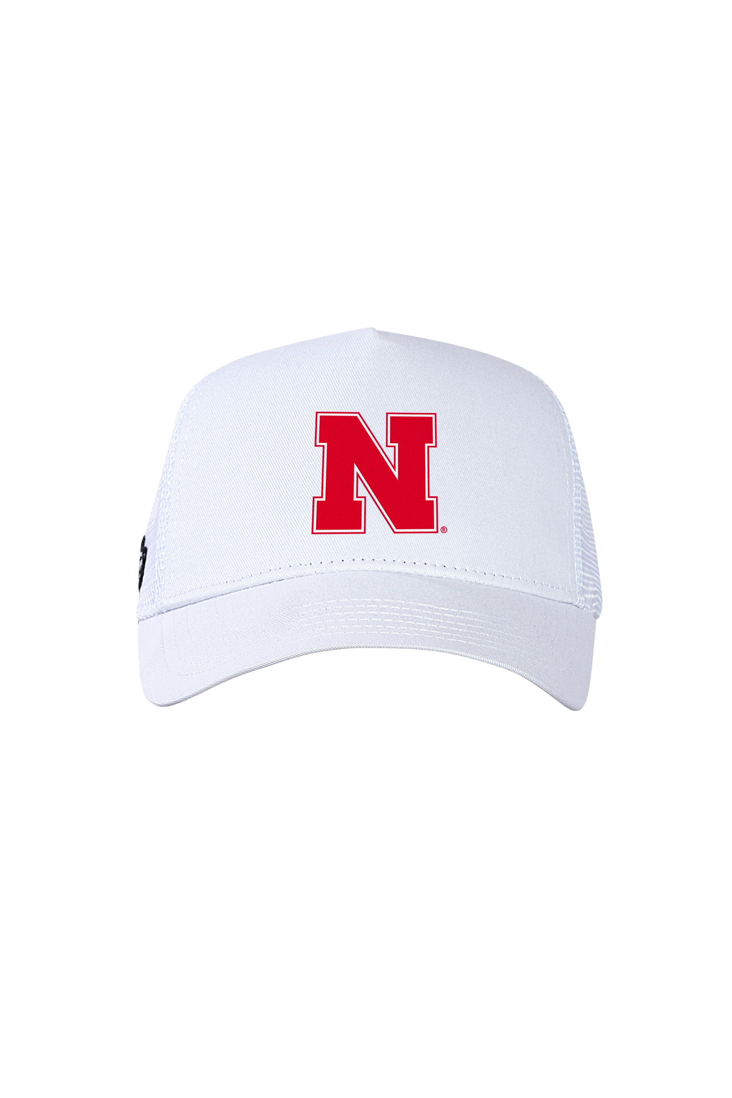 White Trucker Hat by Hype & Vice - Nebraska Cornhuskers