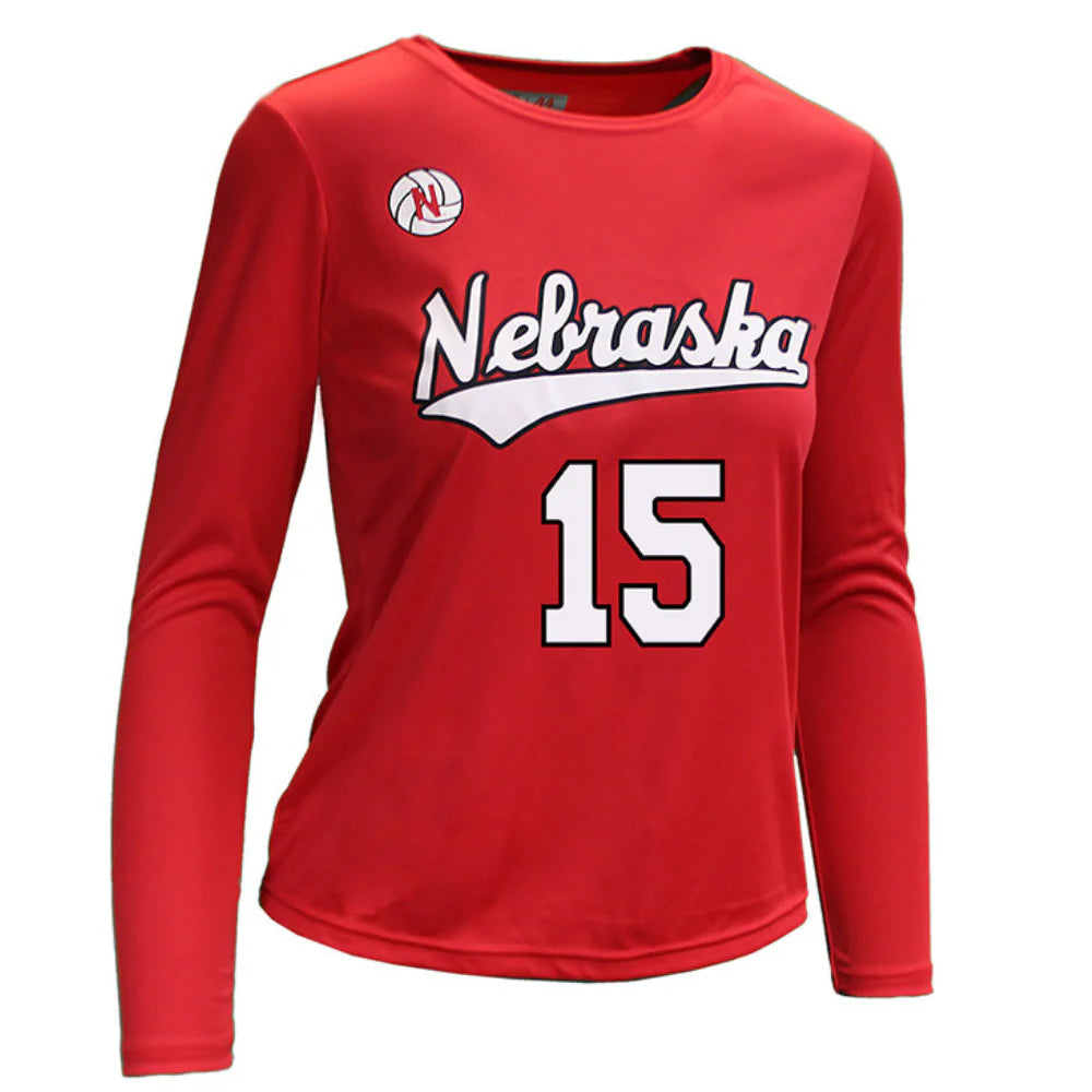 NEBRASKA VOLLEYBALL JACKSON NUMBER 15 YOUTH JERSEY